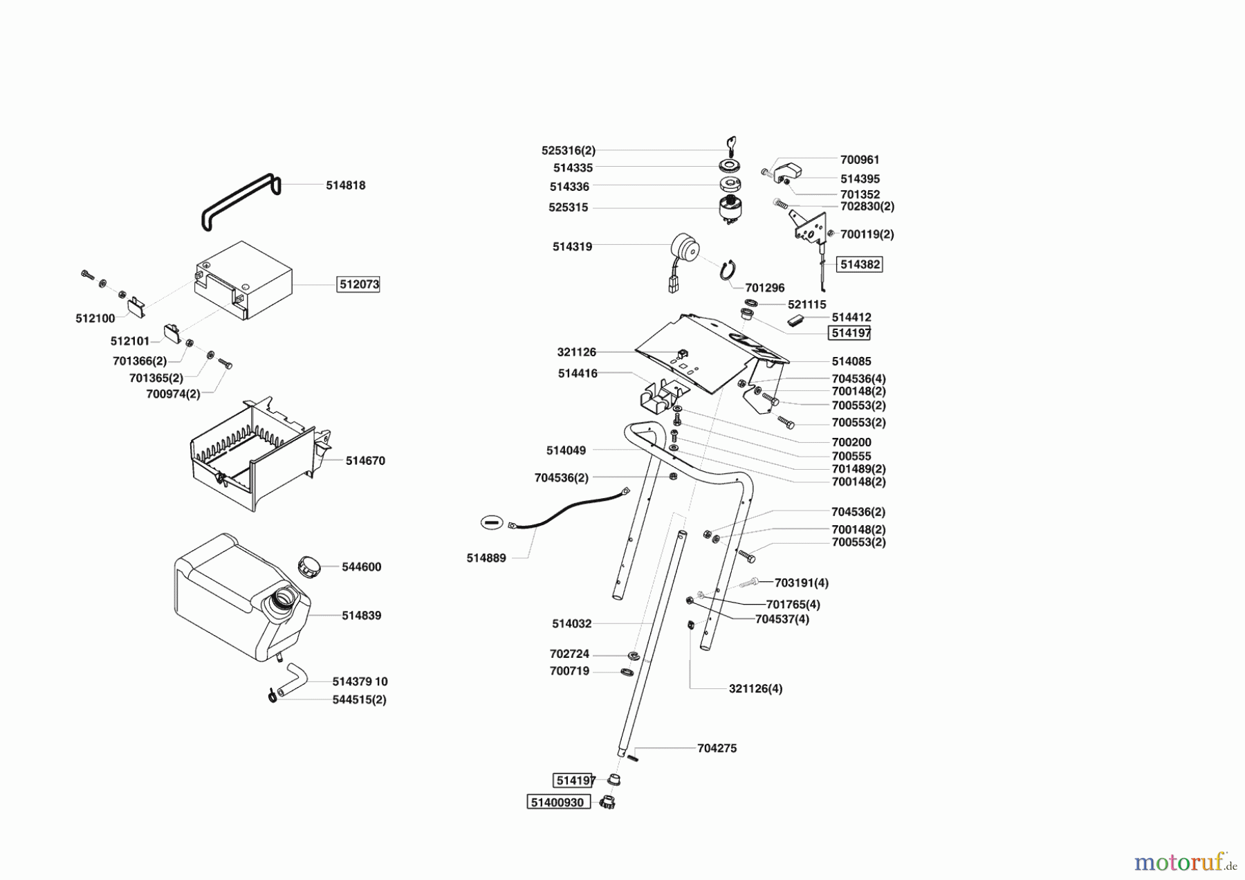  Powerline Gartentechnik Rasentraktor T 16-102 SP-H 10/2004 - 06/2005 Seite 6