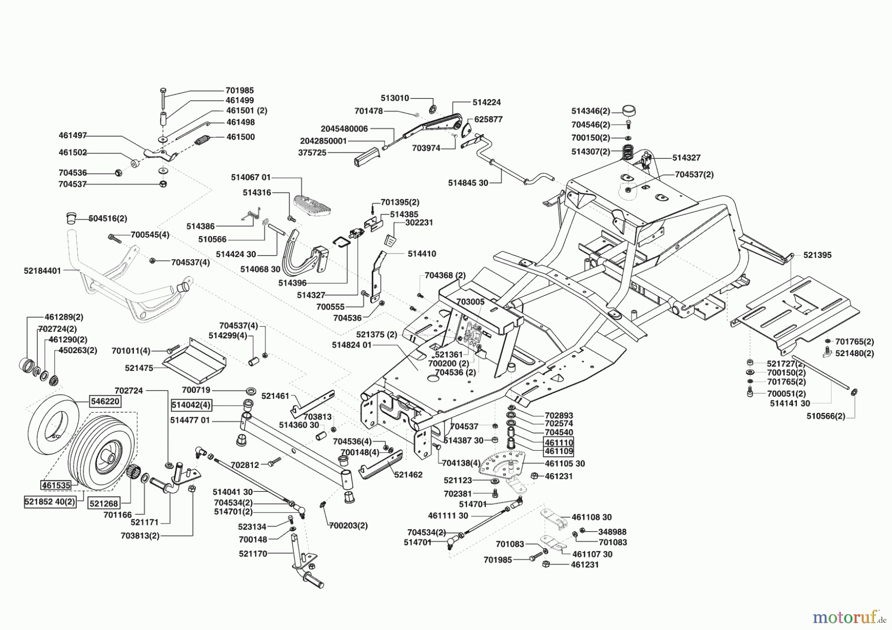 AL-KO Gartentechnik Rasentraktor Heritage RS17/102HD 12/2004 - 10/2005 Seite 2