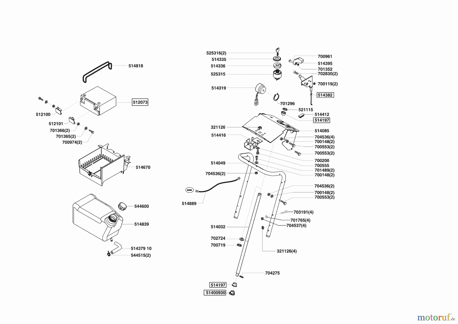  AL-KO Gartentechnik Rasentraktor Comfort T1000 01/2005 - 03/2007 Seite 6