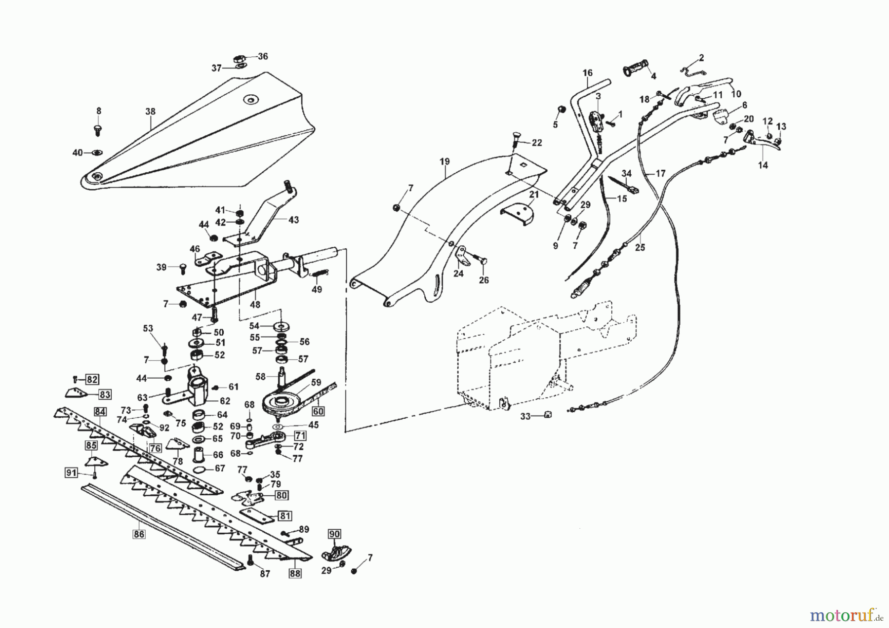 AL-KO Gartentechnik Balkenmäher BM 870/II 02/2005 - 02/2007 Seite 1