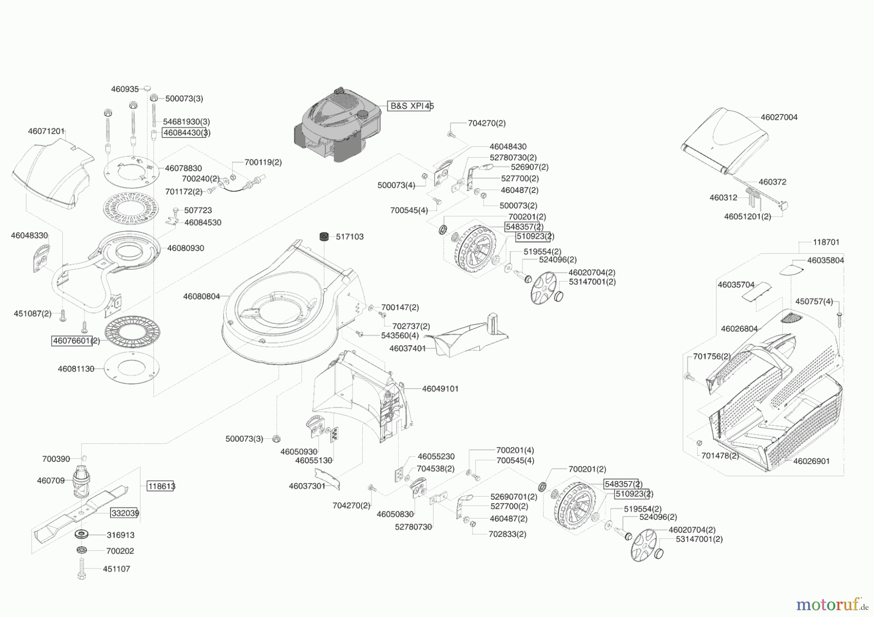 AL-KO Gartentechnik Benzinrasenmäher Vario 470 B 03/2005 - 04/2005 Seite 1