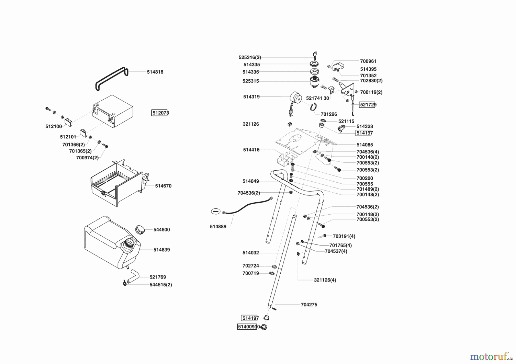 Powerline Gartentechnik Rasentraktor T 18-102 HD II 03/2005 - 10/2007 Seite 6