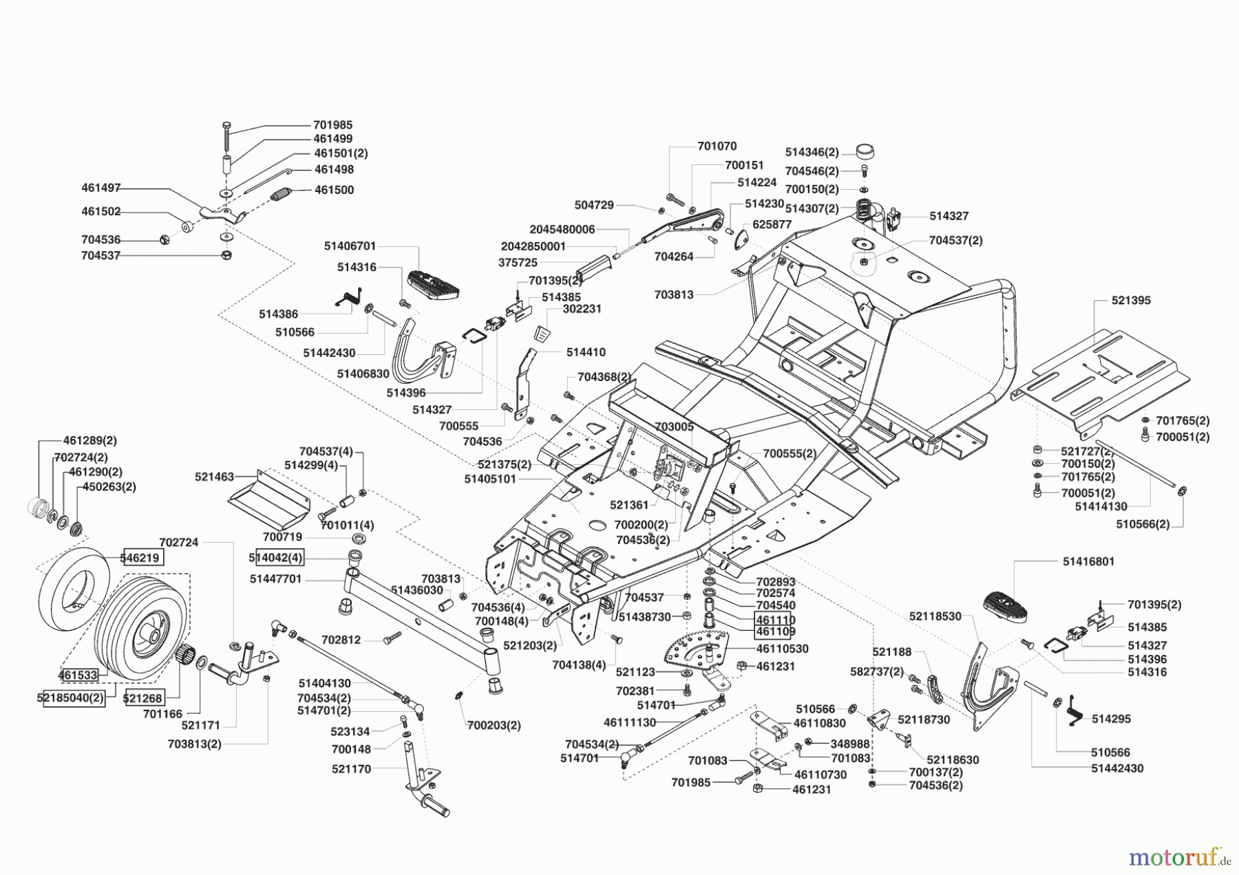 AL-KO Gartentechnik Rasentraktor Comfort T 750 ab 06/2005 Seite 2