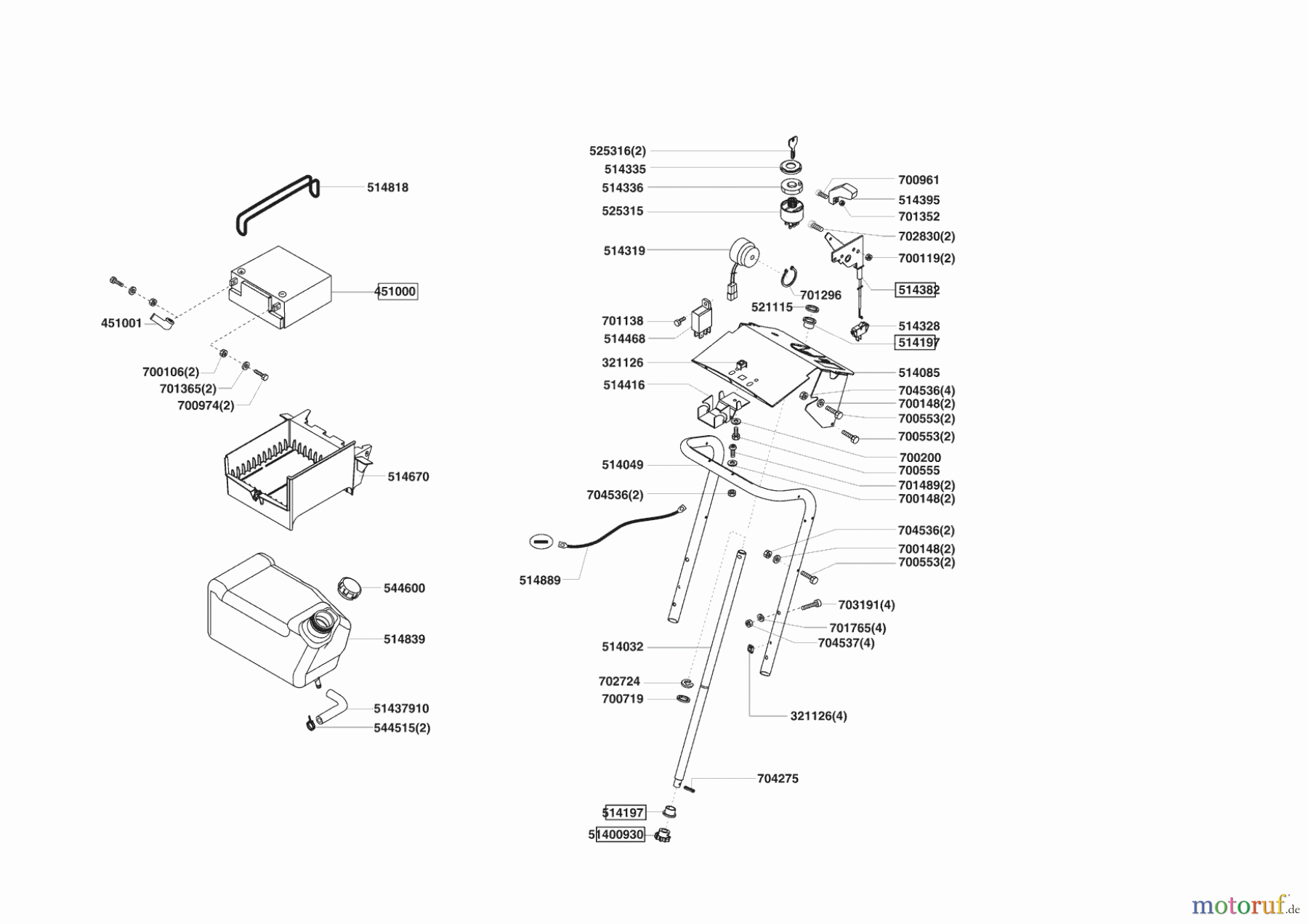 Powerline Gartentechnik Rasentraktor T 13-82 HD 06/2005 - 12/2006 Seite 6