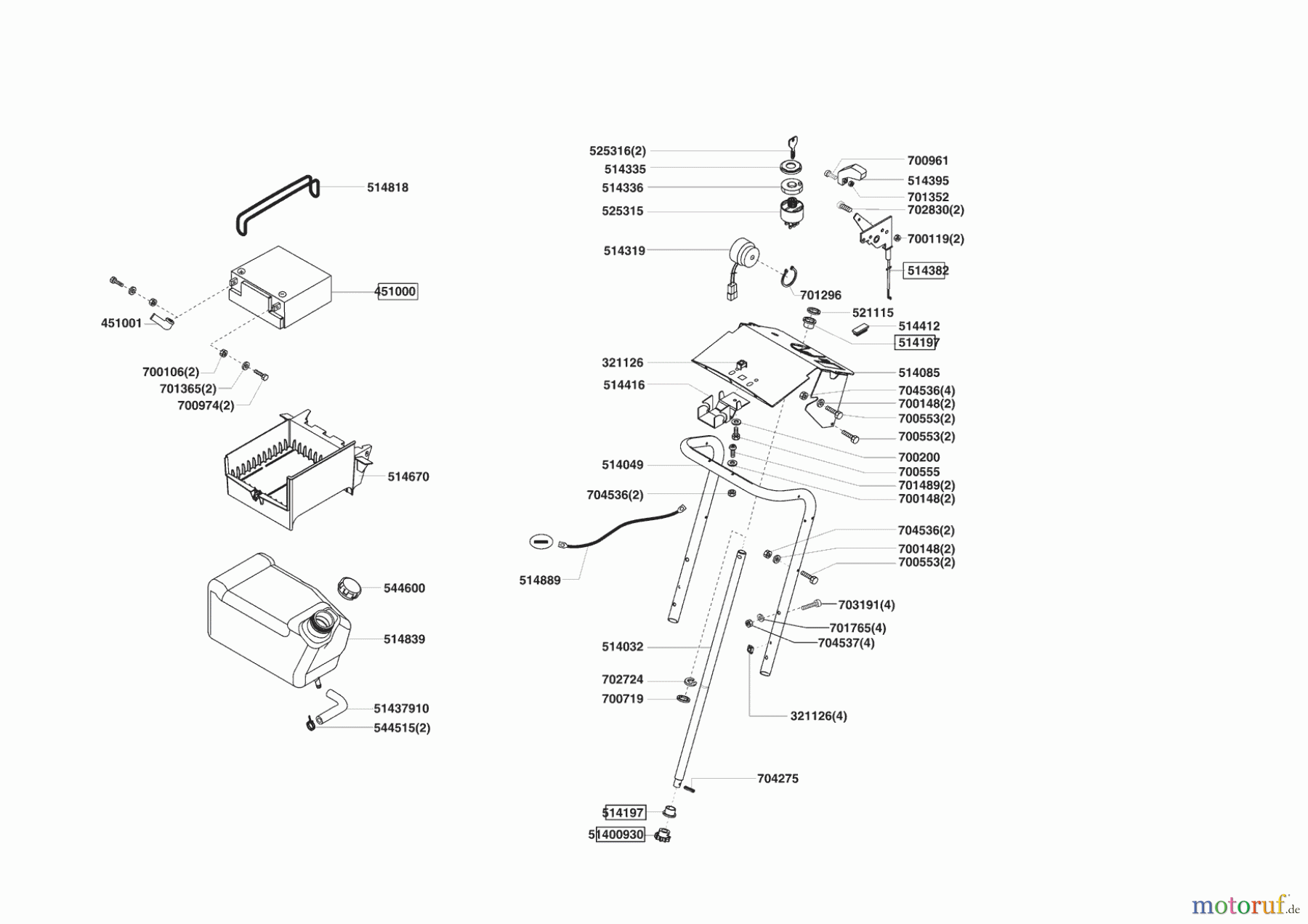 Powerline Gartentechnik Rasentraktor T13-102 SP-H 06/2005 - 10/2007 Seite 6