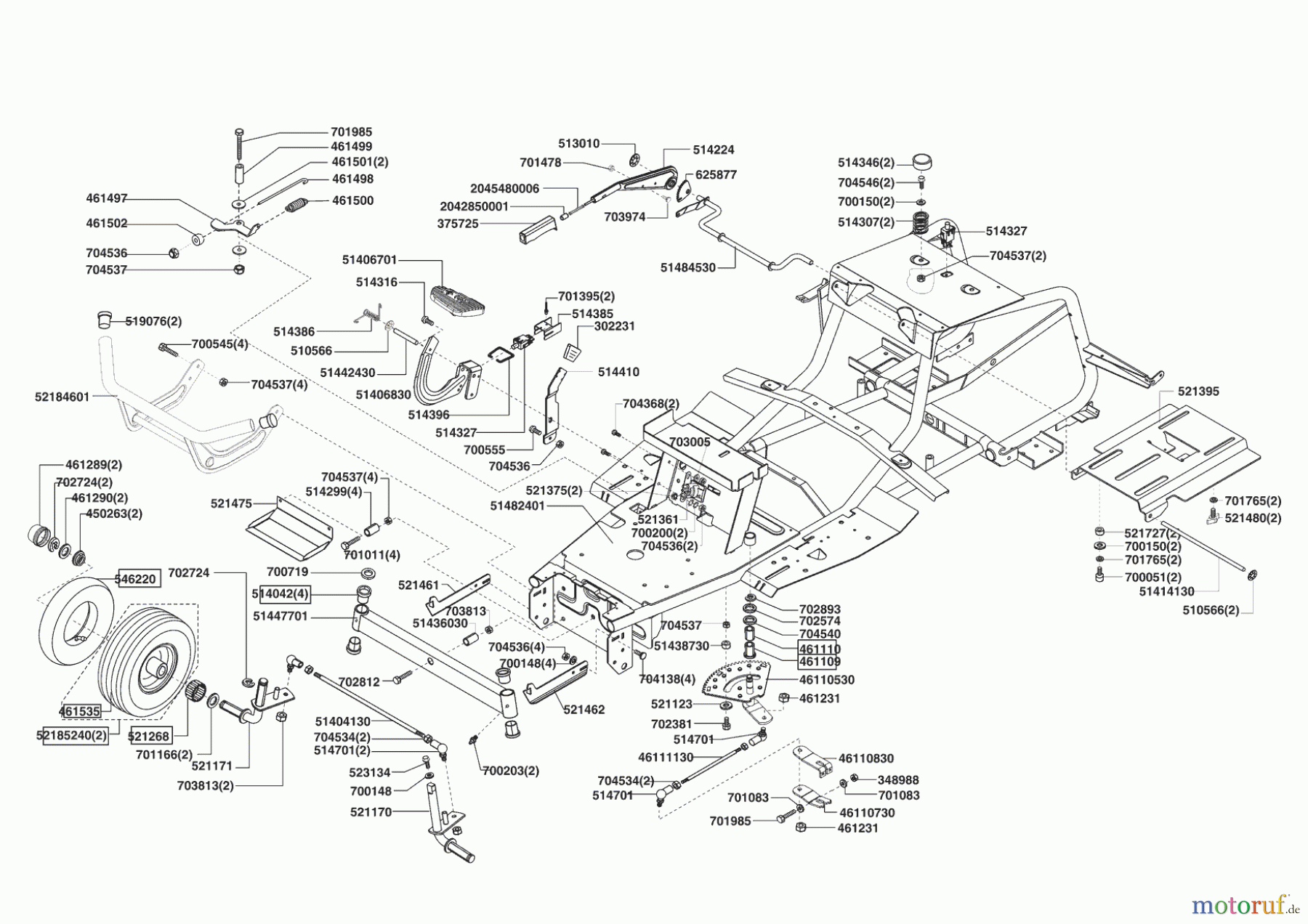 AL-KO Gartentechnik Rasentraktor COOPER T15-102 HD 06/2005 - 10/2007 Seite 2