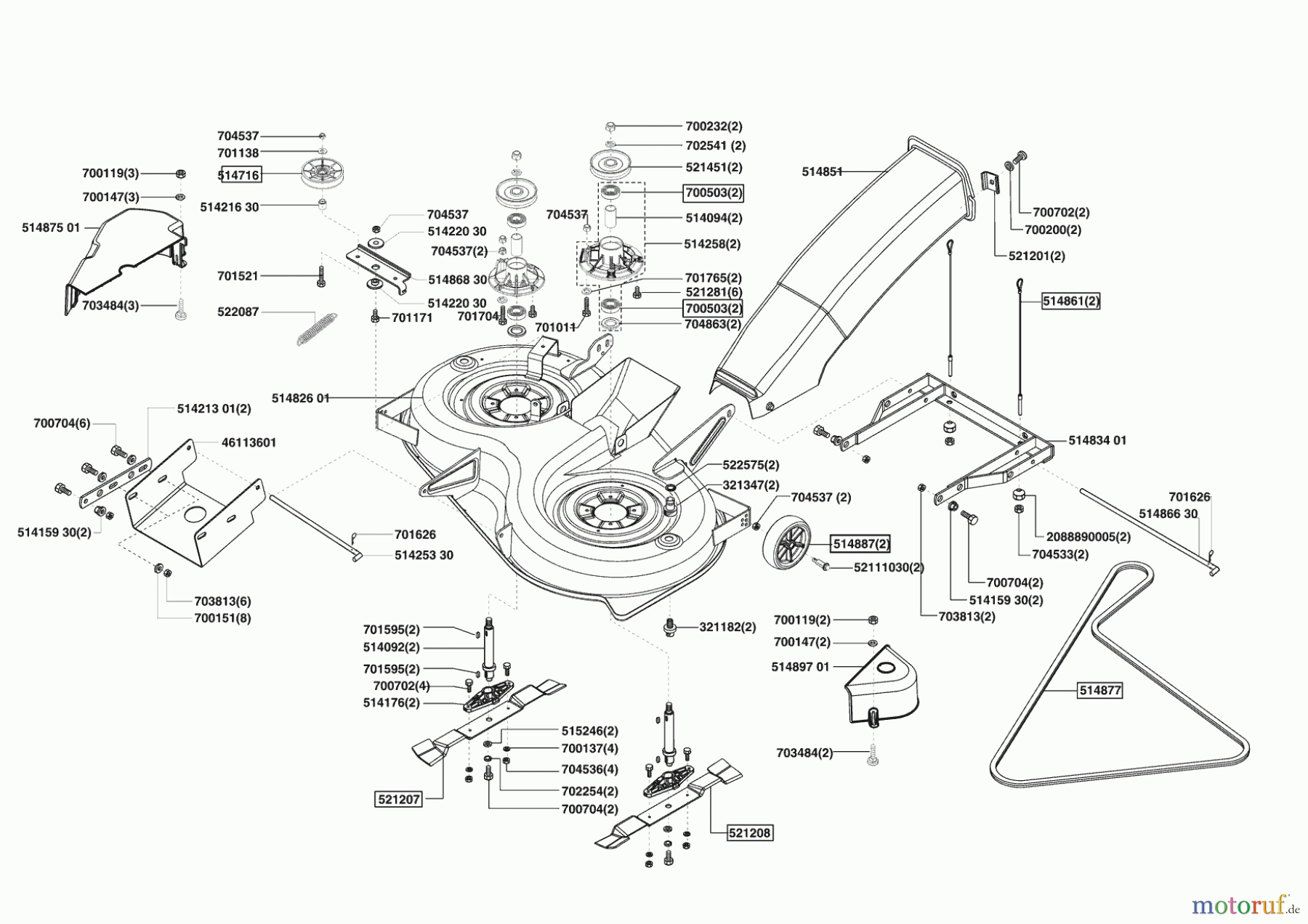  Concord Gartentechnik Rasentraktor T14-102 Masport 07/2005 - 06/2007 Seite 5