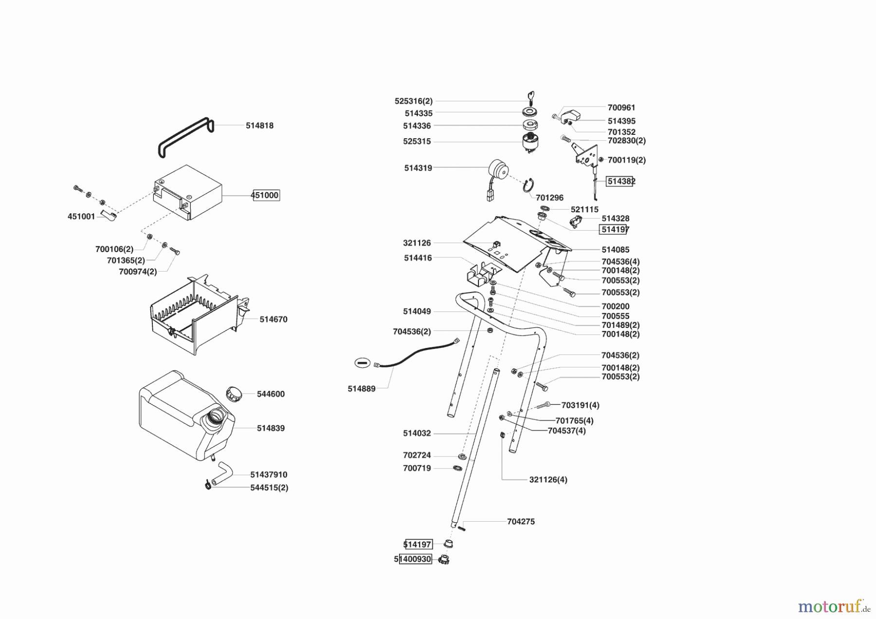  Concord Gartentechnik Rasentraktor T 18-102 HD Masport 07/2005 - 10/2007 Seite 6