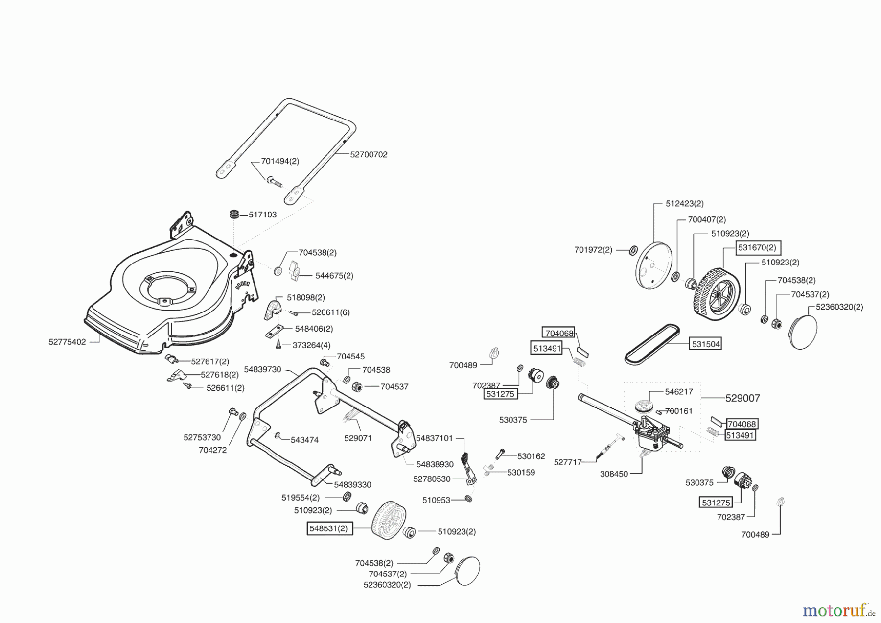  Powerline Gartentechnik Benzinrasenmäher 4700 BRA Seite 2