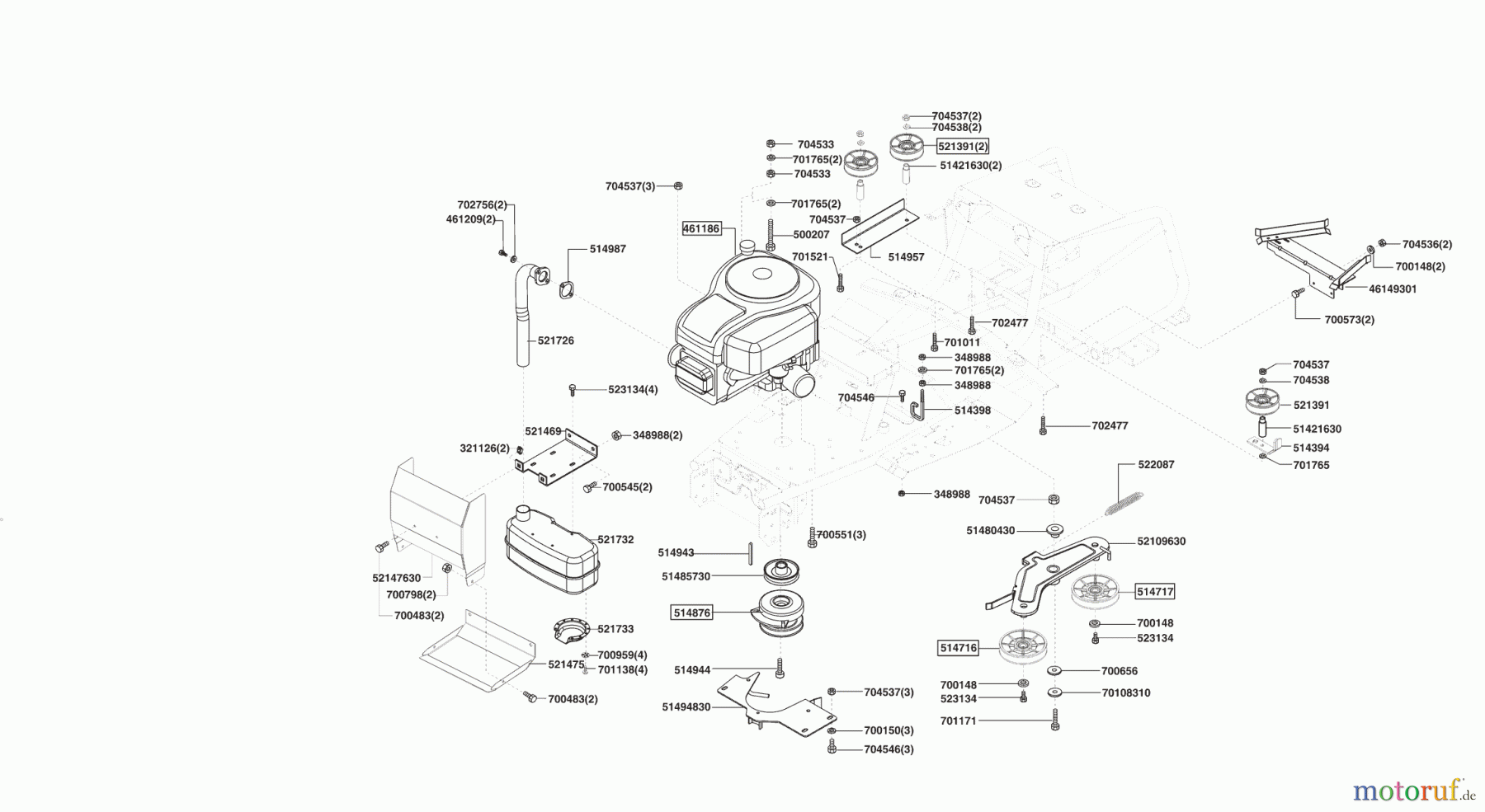 Powerline Gartentechnik Rasentraktor T15-102 HDE 11/2005 - 10/2007 Seite 4