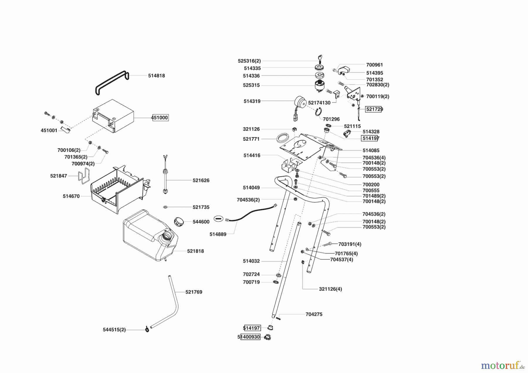  Powerline Gartentechnik Rasentraktor T20-102 HDE 11/2005 - 10/2007 Seite 6