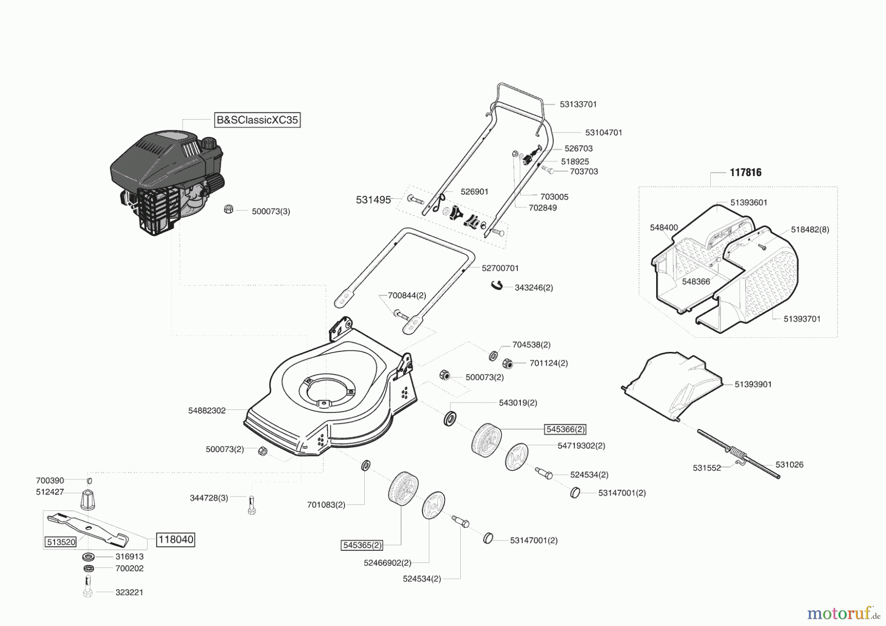  Uniropa Gartentechnik Benzinrasenmäher 46 B 11/2005 - 09/2008 Seite 1