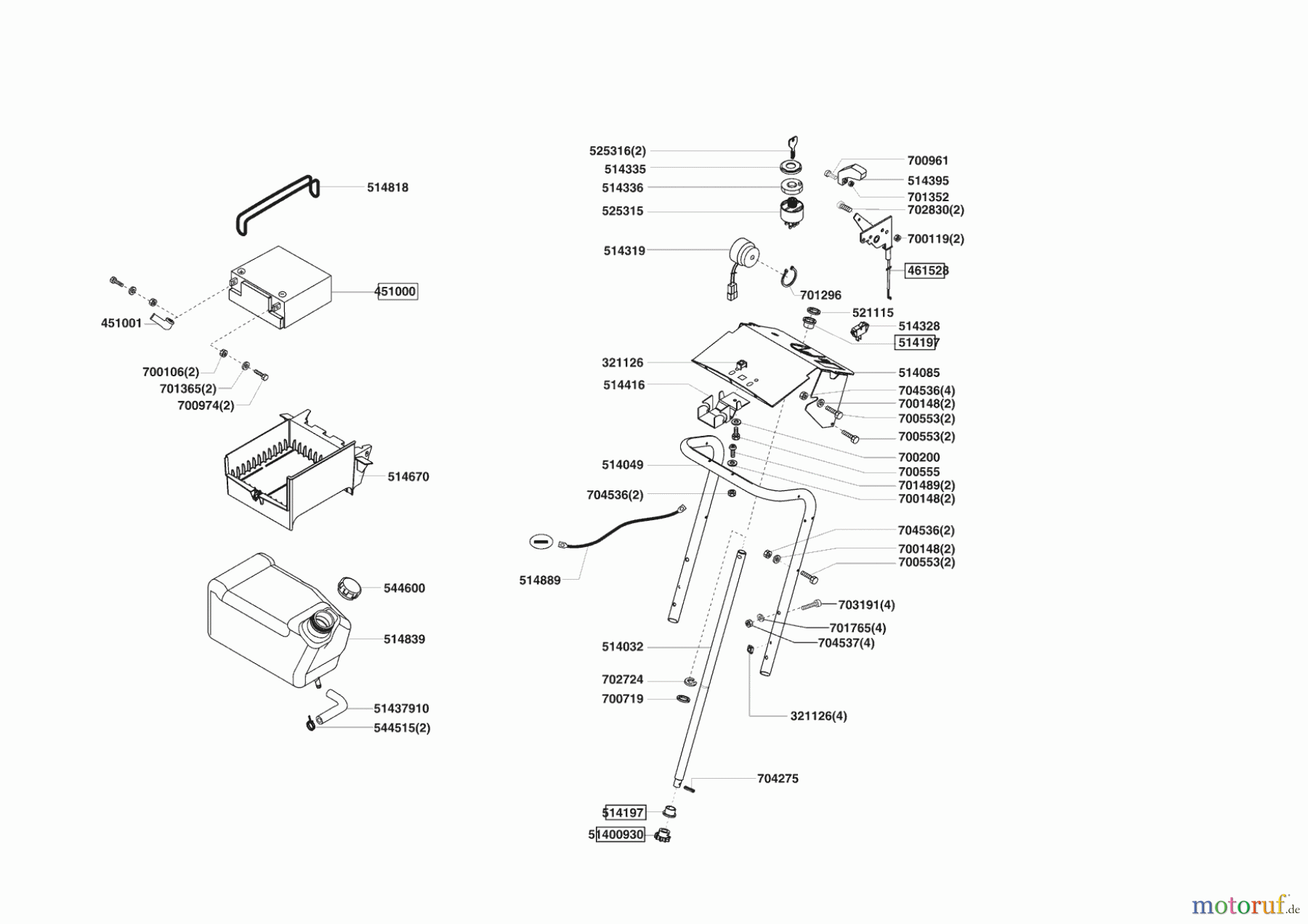 Powerline Gartentechnik Rasentraktor T 16-102 HD Honda Seite 6