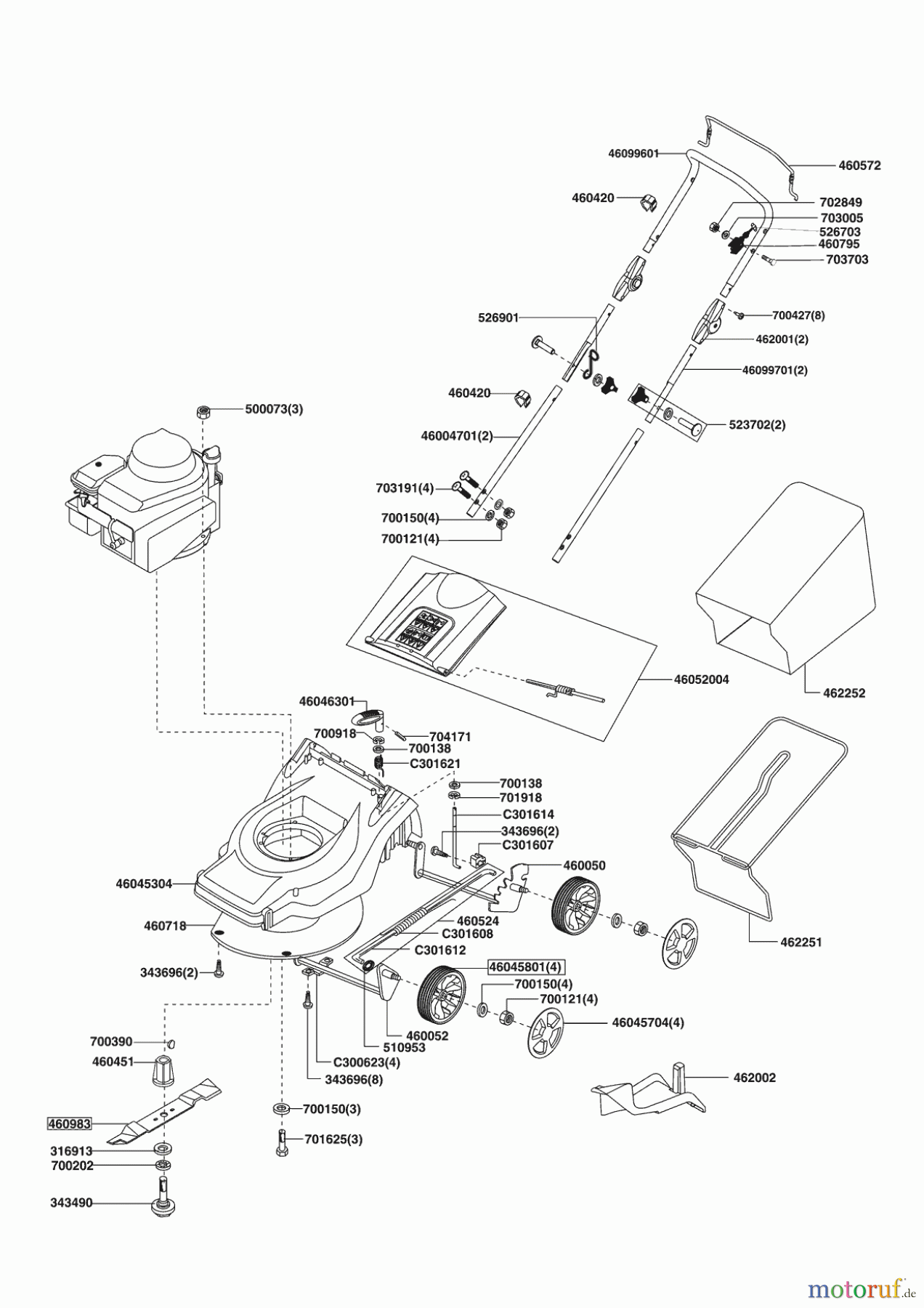 AL-KO Gartentechnik Benzinrasenmäher Comfort 420 B BioCombi 12/2005 Seite 1
