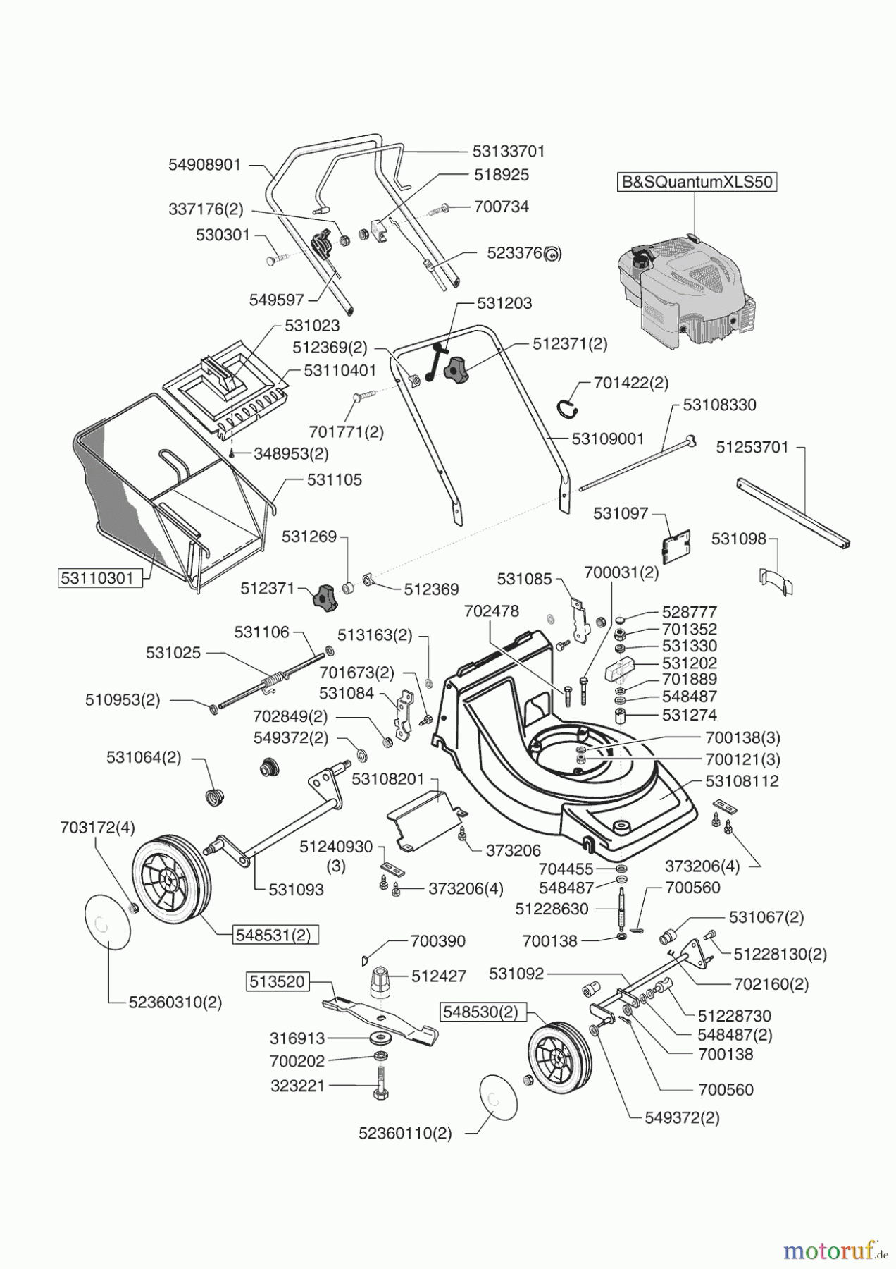 Orion Gartentechnik Benzinrasenmäher 47 B 12/2005 - 12/2006 Seite 1