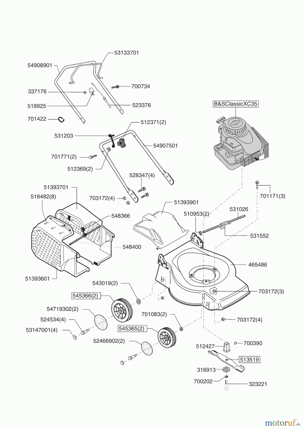 Uniropa Gartentechnik Benzinrasenmäher 40 B 12/2005 - 11/2007 Seite 1