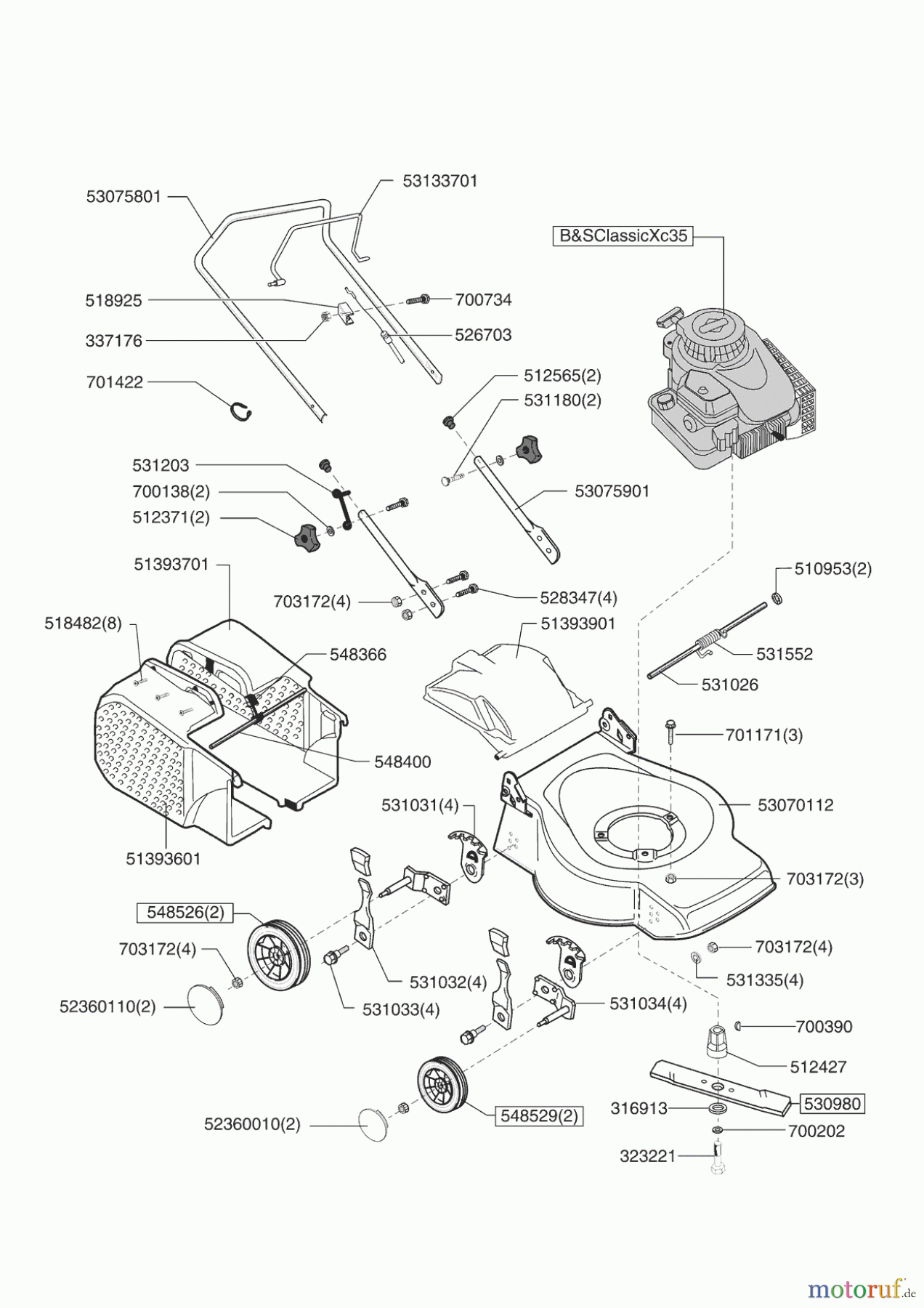  Orion Gartentechnik Benzinrasenmäher 40 B 12/2005 - 02/2006 Seite 1
