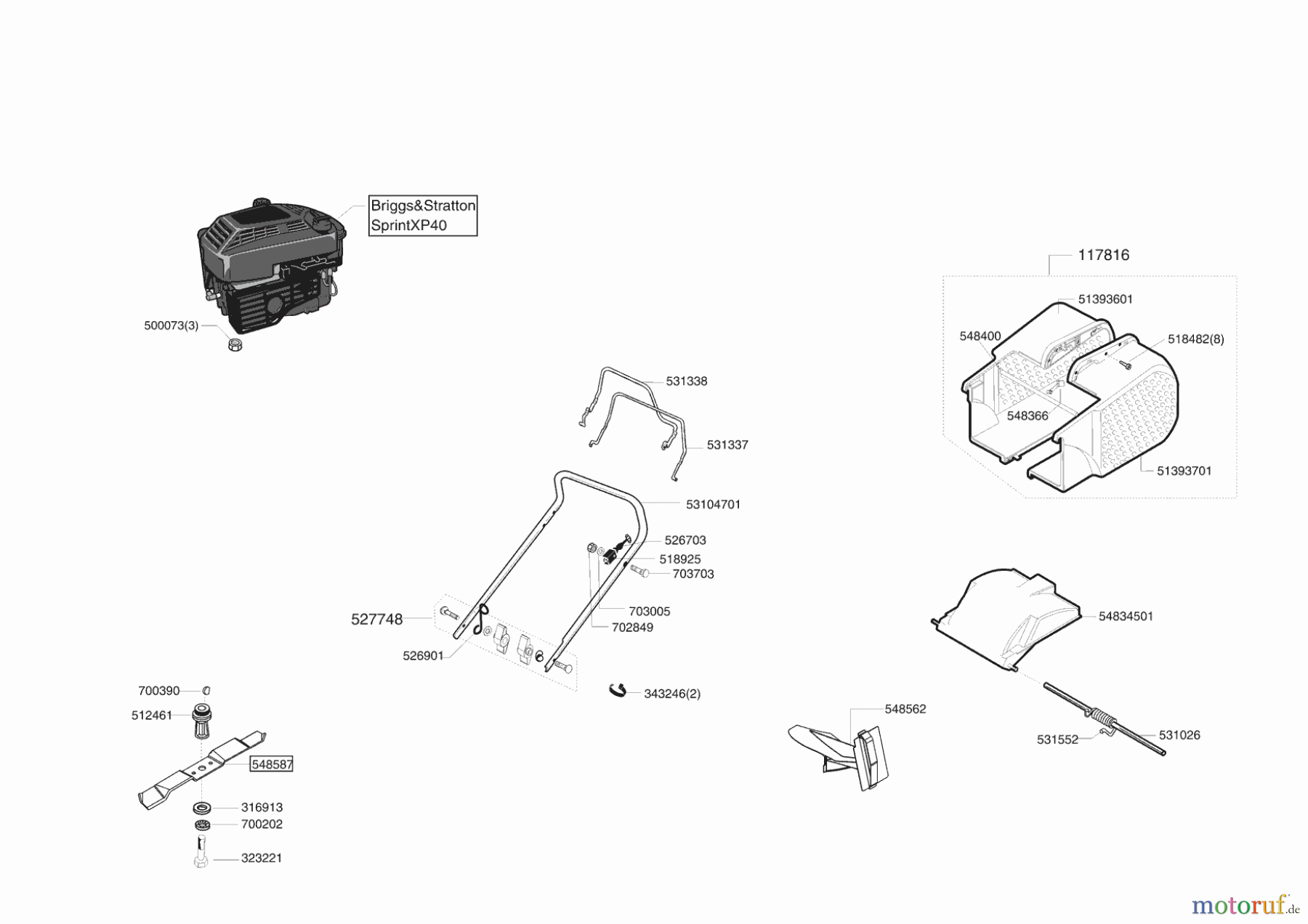  AL-KO Gartentechnik Benzinrasenmäher SUPERMAX 47 BR Seite 1