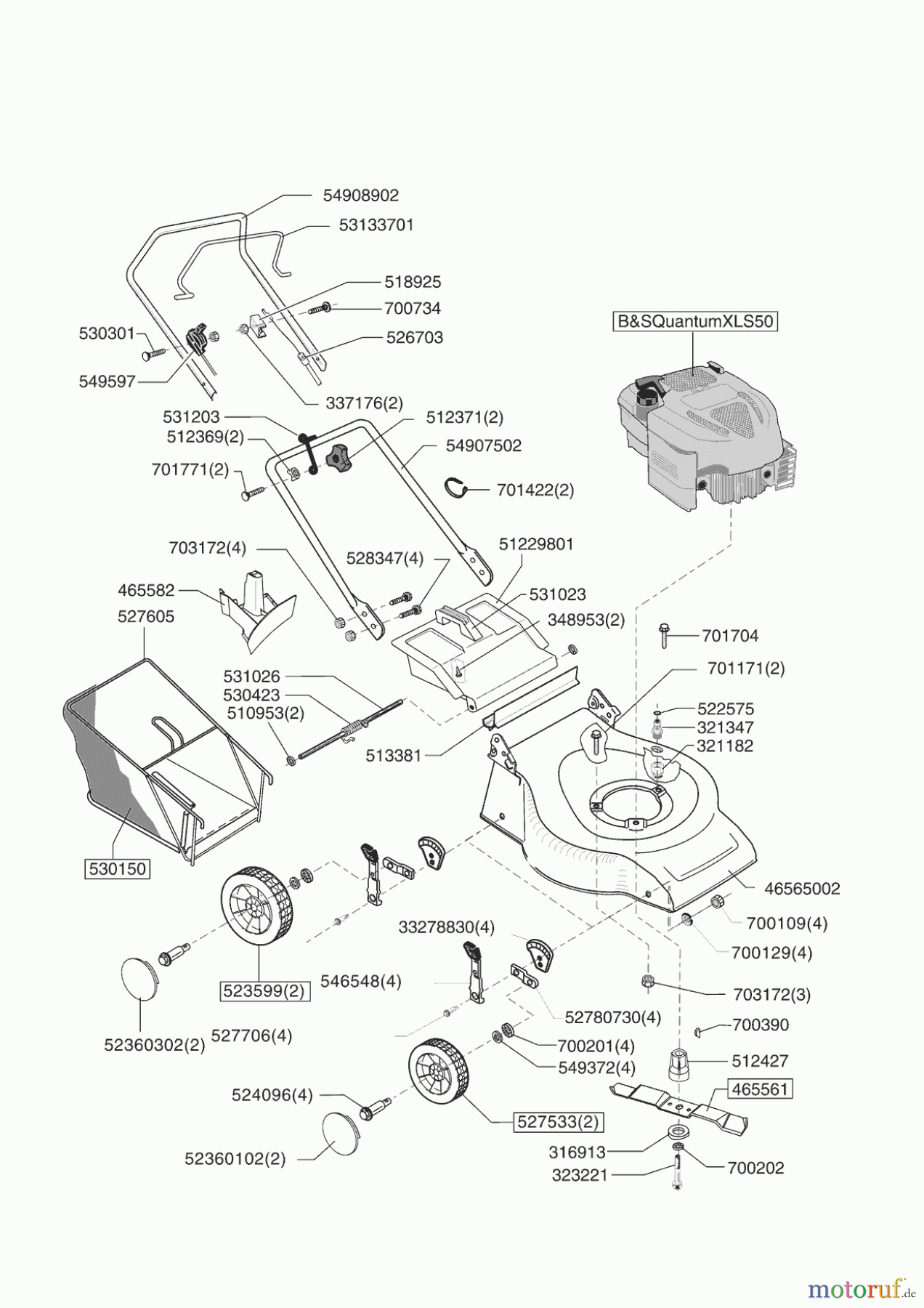  Sigma Gartentechnik Benzinrasenmäher SL 52-5 B 01/2006 - 06/2006 Seite 1