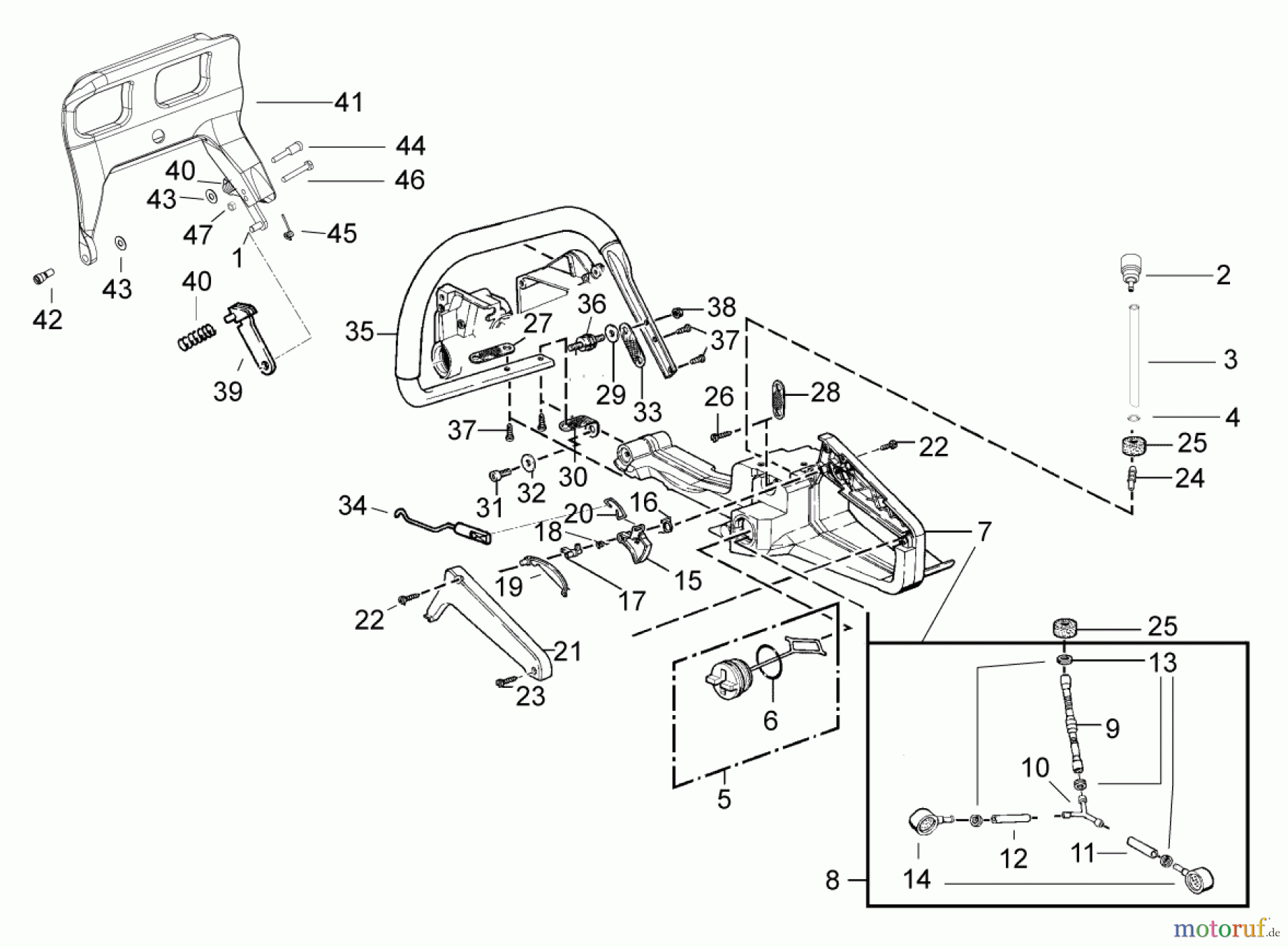  Solo by AL-KO Gartentechnik Kettensägen 644 ET 122006 Druck 9 644 710 02/2006 [SN: ET 122006 Druck 9 644 710] - 03/2009 [SN: ET 032009 Druck 9 644 711] Seite 6