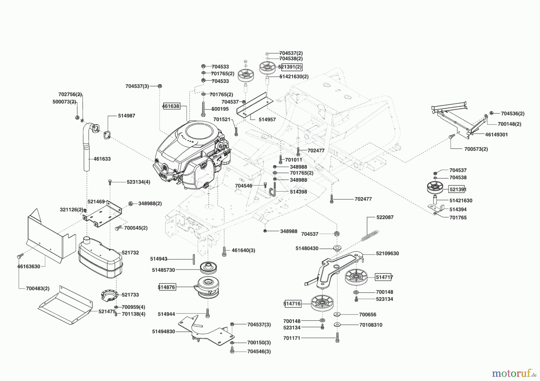 Powerline Gartentechnik Rasentraktor LIMITED T15 HDE-K 03/2006 Seite 4