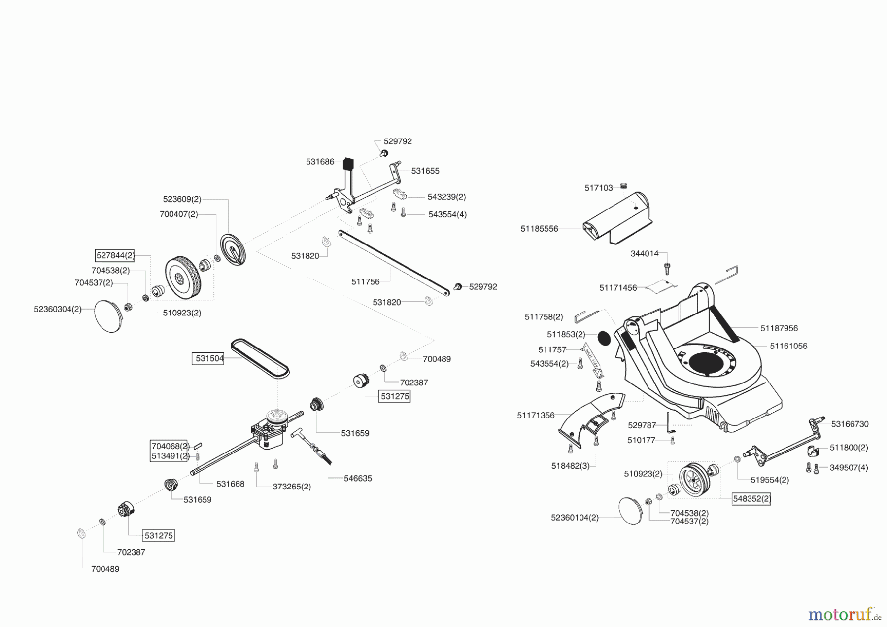 AL-KO Gartentechnik Benzinrasenmäher Comfort 470 BR ab 04/2006 Seite 1