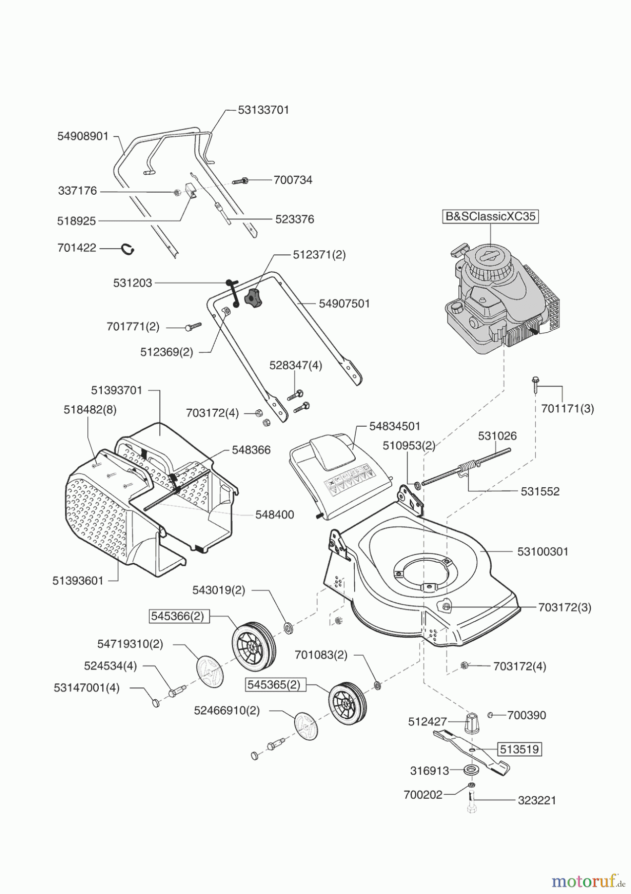 GARDENCARE Gartentechnik Benzinrasenmäher 40 B 08/2006 - 01/2008 Seite 1