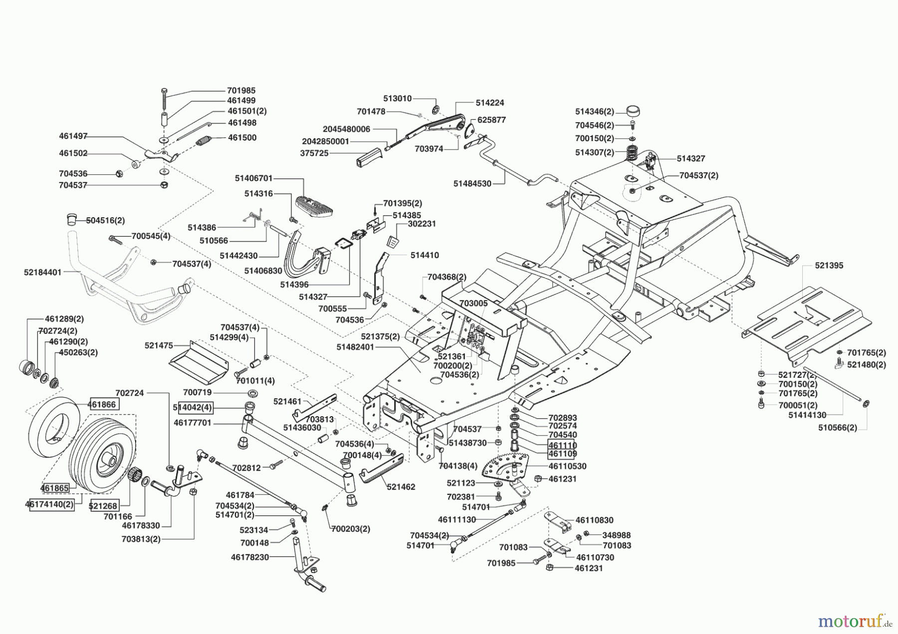 Sigma Gartentechnik Rasentraktor T 13/92 SG 09/2006 - 10/2007 Seite 2