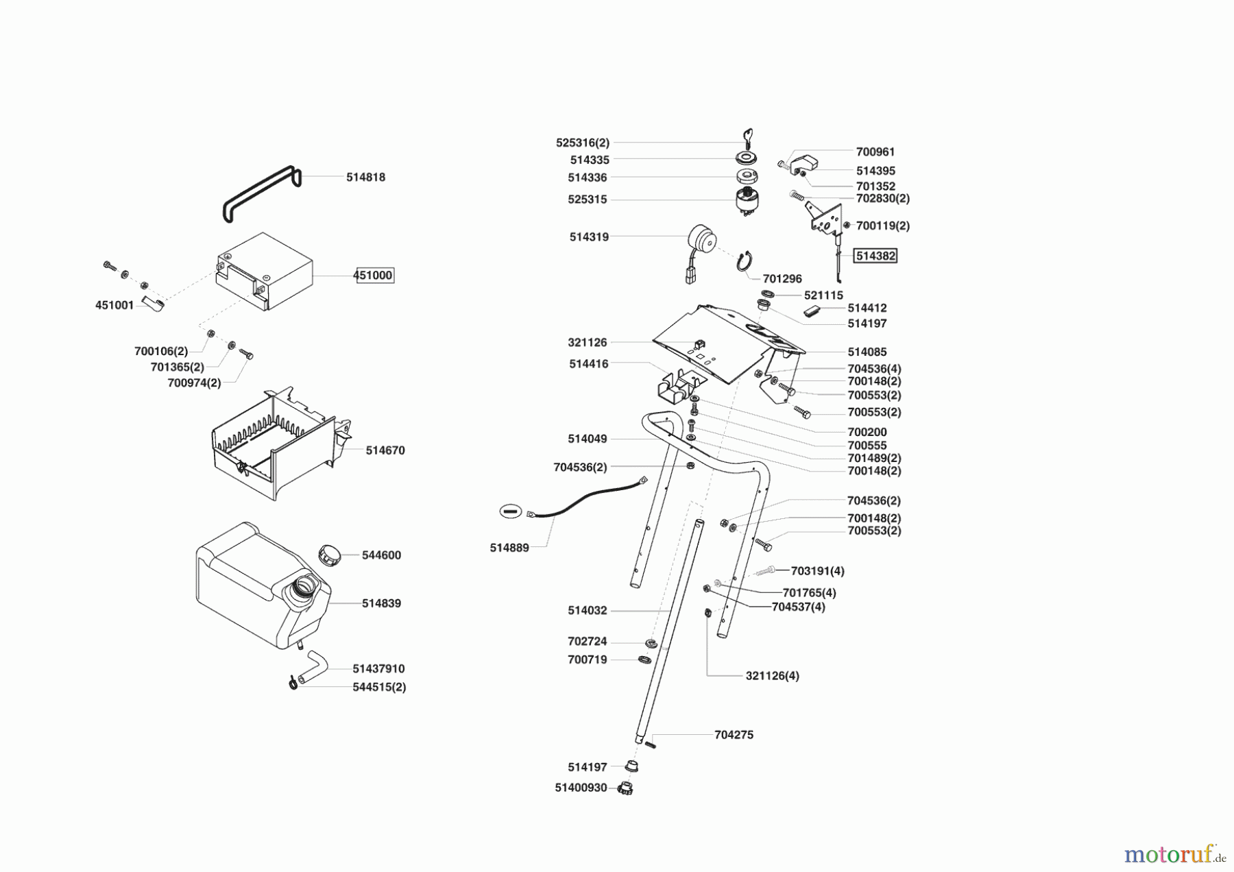  AL-KO Gartentechnik Rasentraktor COMFORT T1000 HD  ab 11/2006 Seite 6