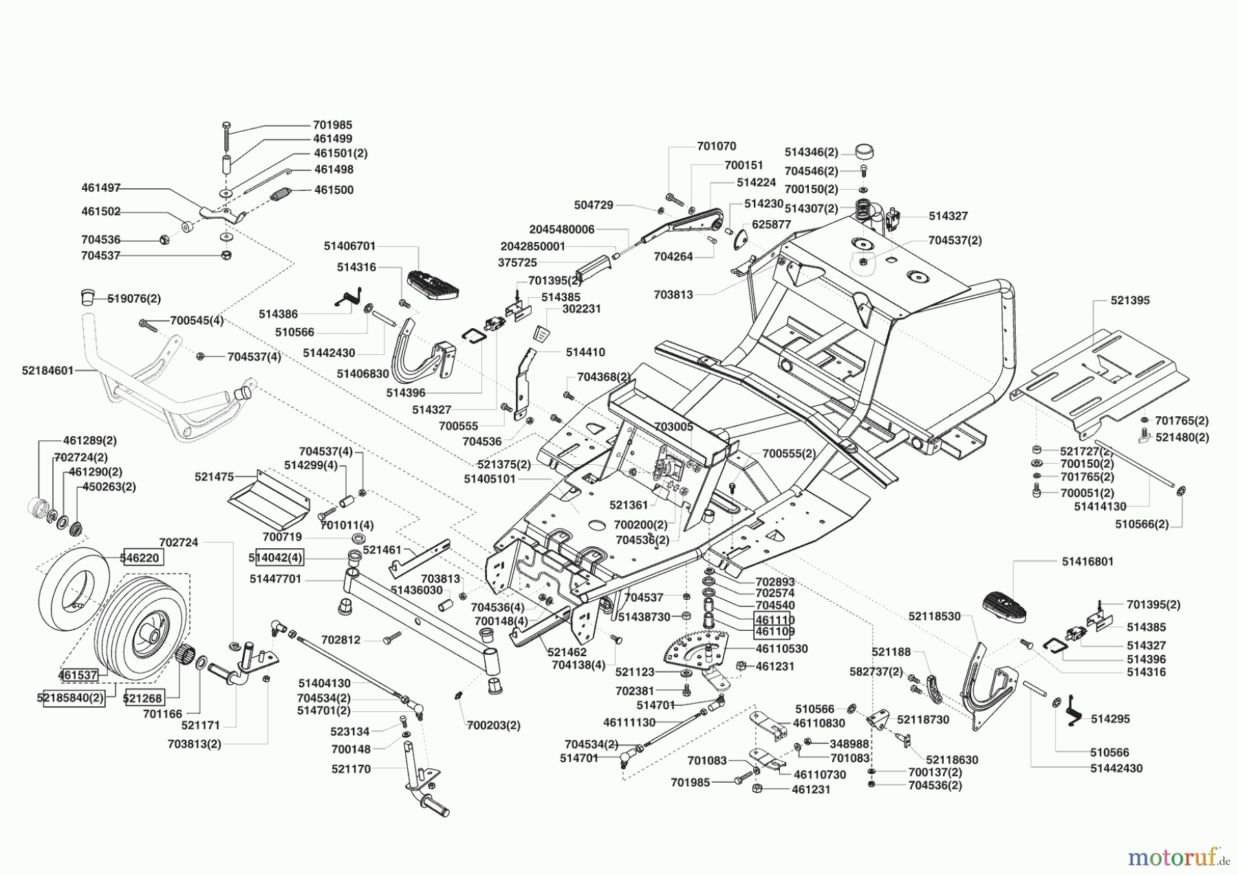 Powerline Gartentechnik Rasentraktor T 13-82 S BIO-COMBI 11/2006 - 12/2006 Seite 2