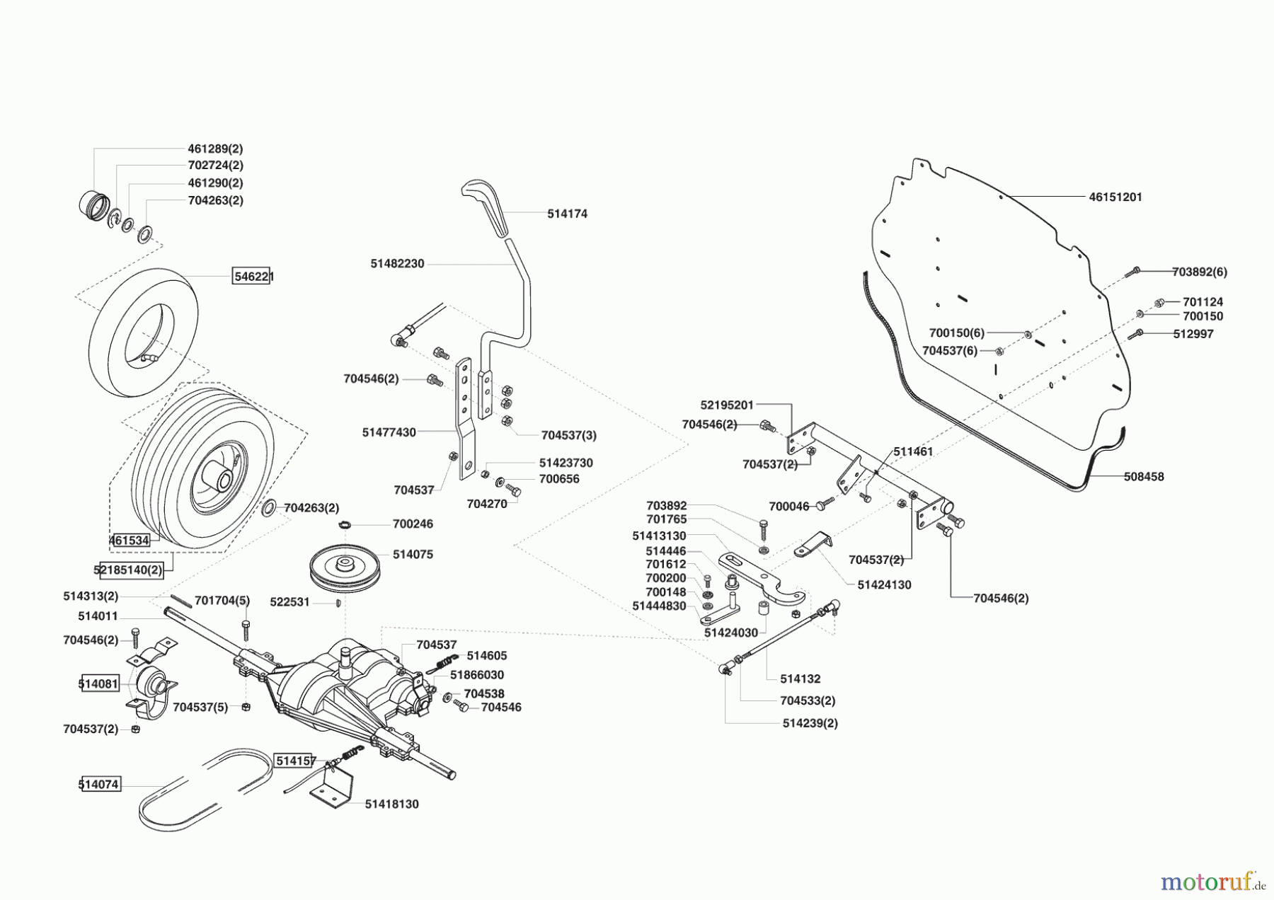  Powerline Gartentechnik Rasentraktor T 13-82 S BIO-COMBI 11/2006 - 12/2006 Seite 3