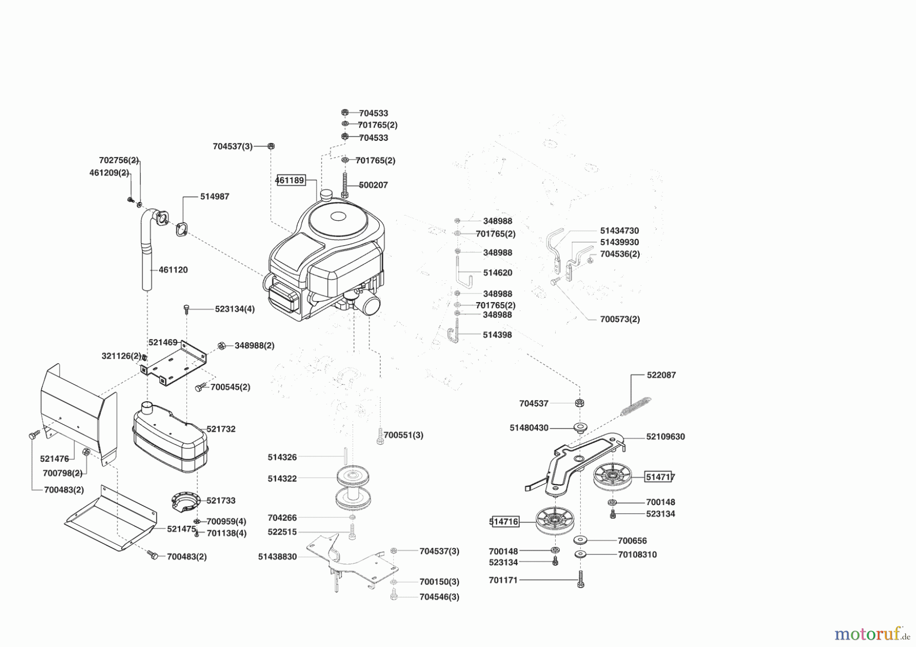  Powerline Gartentechnik Rasentraktor T 13-82 S BIO-COMBI 11/2006 - 12/2006 Seite 4