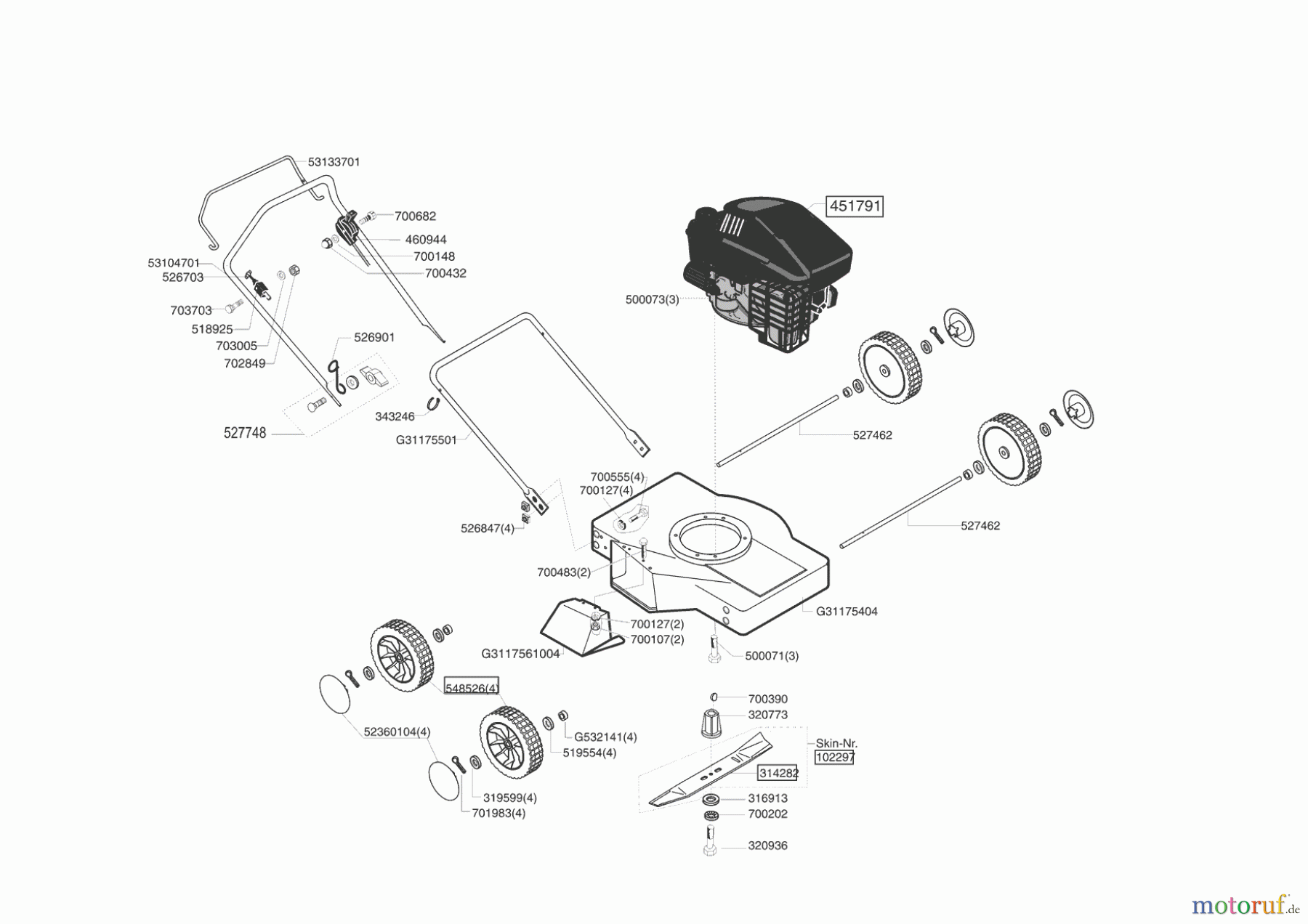 AL-KO Gartentechnik Benzinrasenmäher 46 BS Seite 1