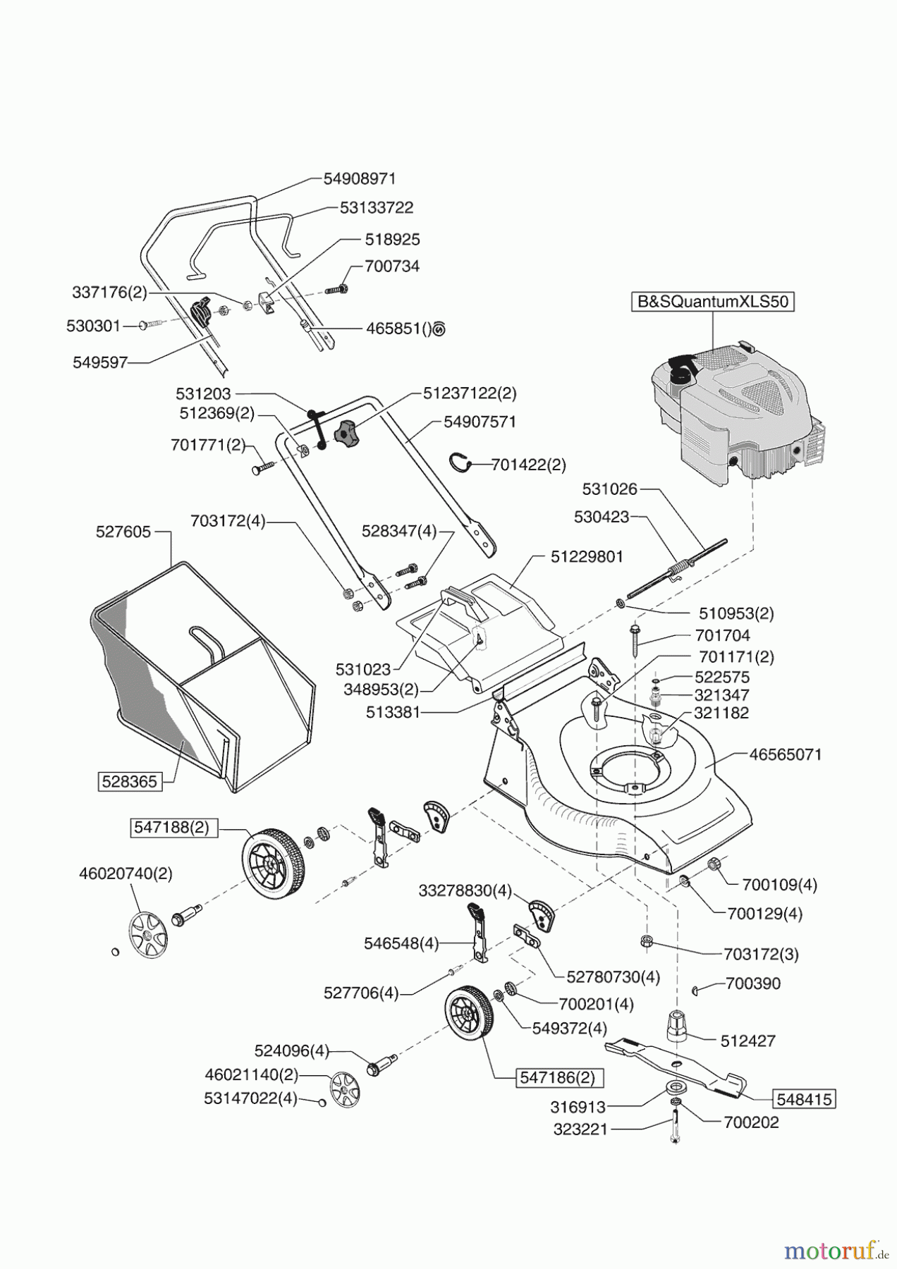 AL-KO Gartentechnik Benzinrasenmäher VALGARDEN MIRAGE 521 B5 Seite 1