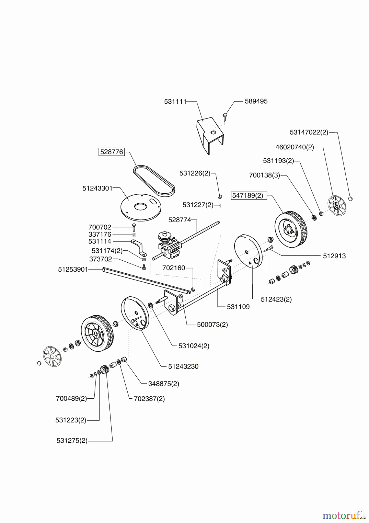  AL-KO Gartentechnik Benzinrasenmäher VALGARDEN BIG 501 AH55 11/2006 - 10/2007 Seite 2