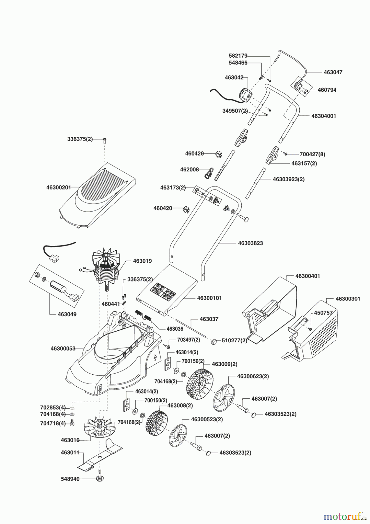 GARDENLINE Gartentechnik Elektrorasenmäher 32 E Seite 1