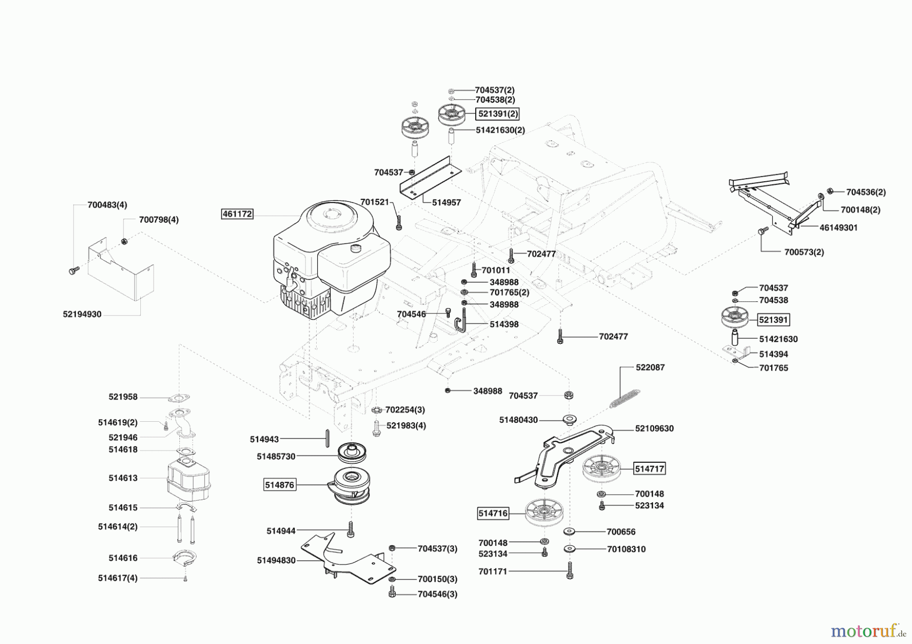 AL-KO Gartentechnik Rasentraktor COMFORT T 1000 HD ab 01/2007 Seite 4