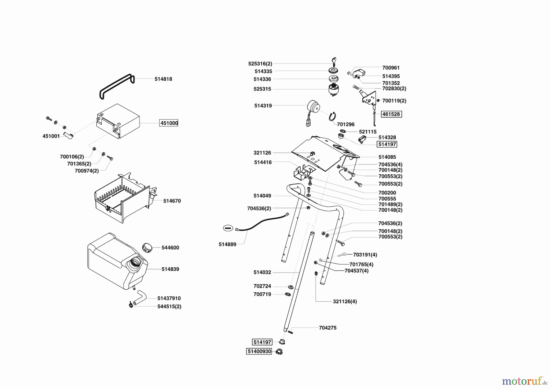 AL-KO Gartentechnik Rasentraktor COMFORT T16-92 HD-H 01/2007 - 01/2008 Seite 6