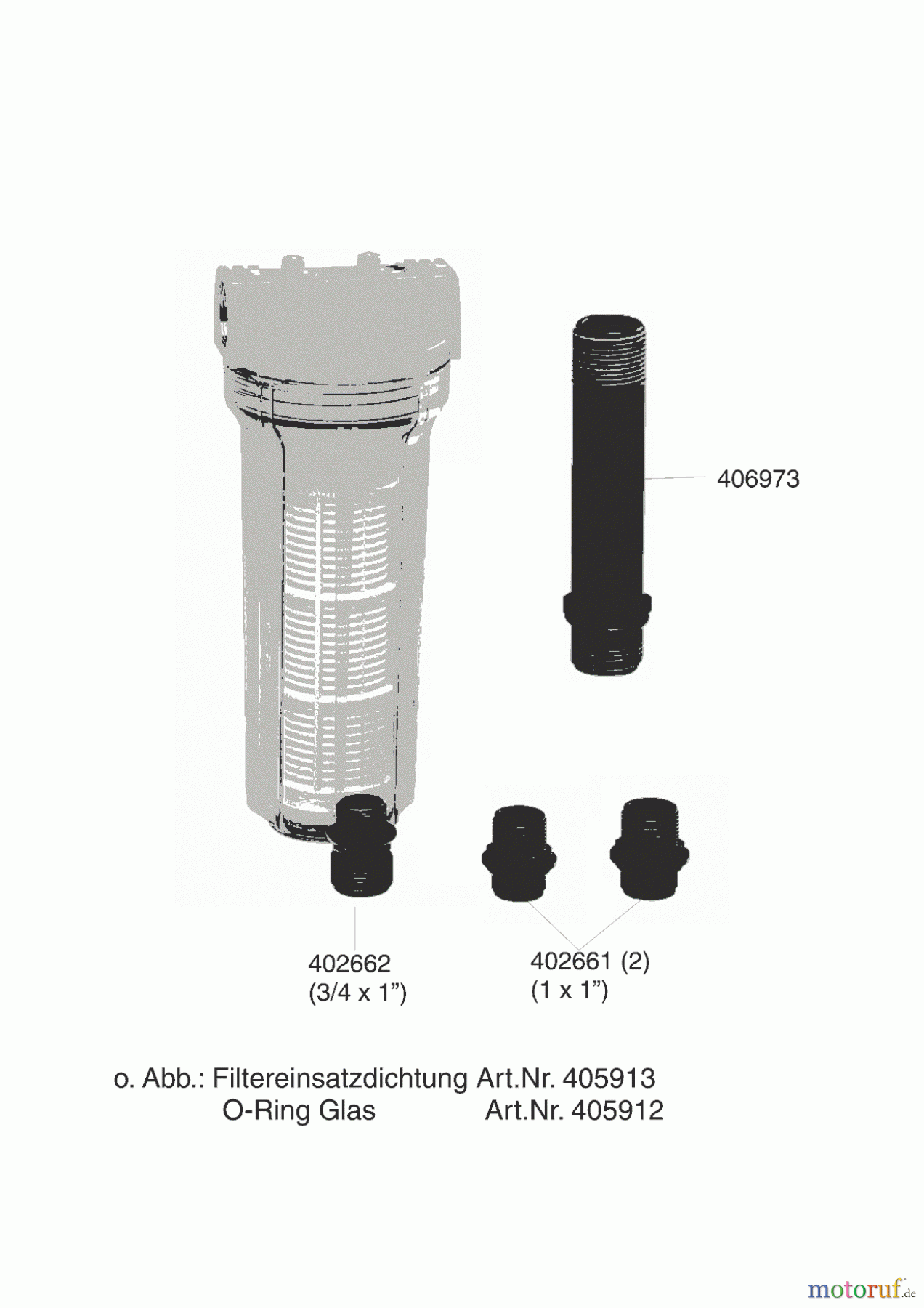 AL-KO Wassertechnik Zubehör Wassertechnik Hauswasserwerksvorfilter 250/1