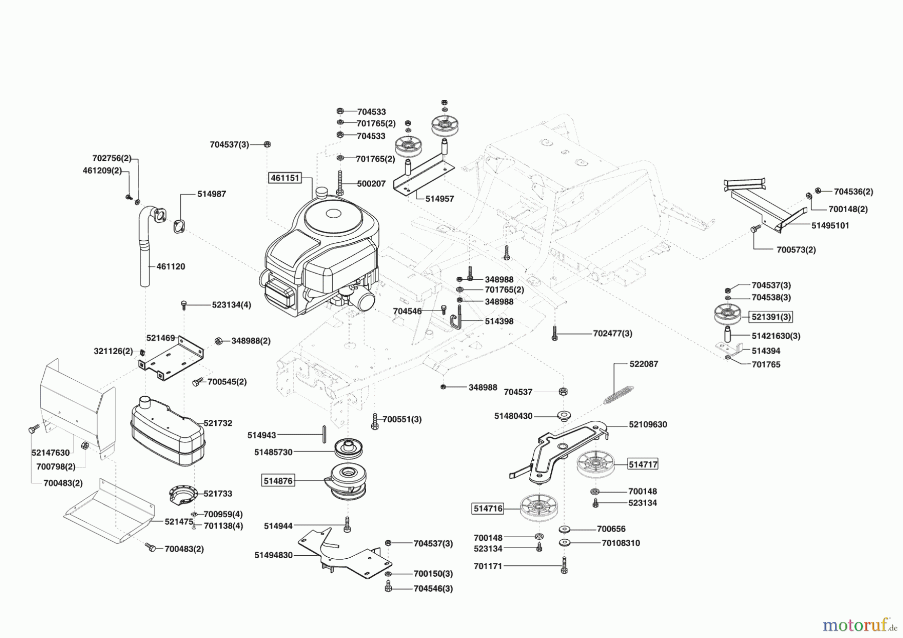 Powerline Gartentechnik Rasentraktor T13-102 SP 03/2007 - 07/2012 Seite 4