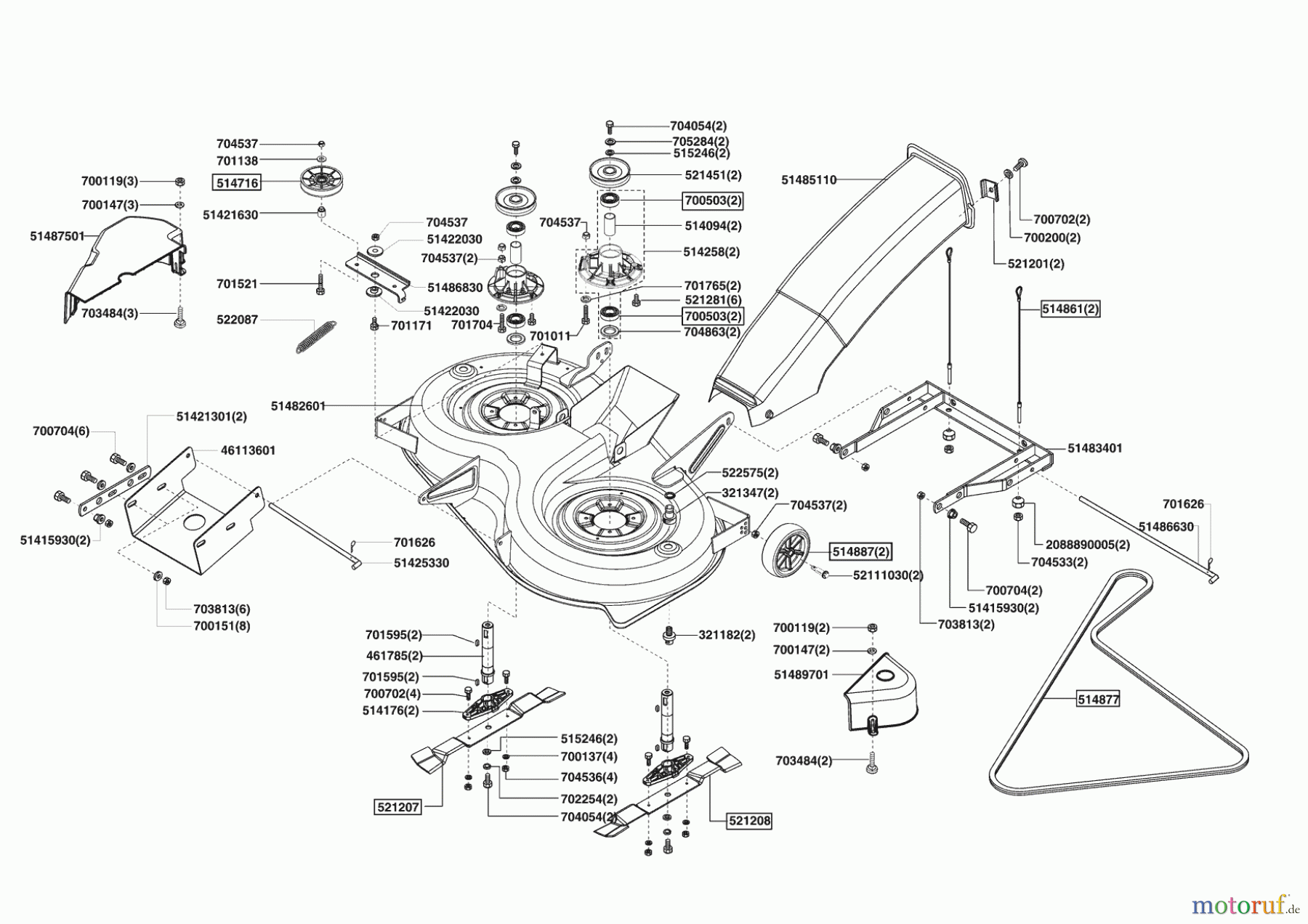 AL-KO Gartentechnik Rasentraktor Comfort T1000 03/2007 - 07/2012 Seite 5