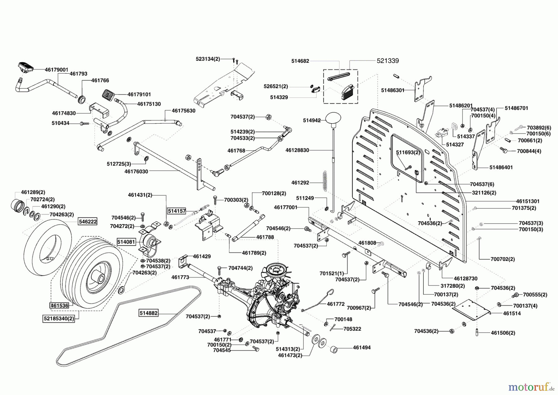 Powerline Gartentechnik Rasentraktor T18-102 HD 06/2007 - 11/2008 Seite 3
