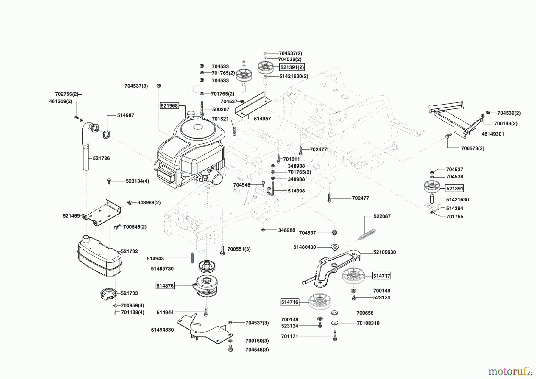  Powerline Gartentechnik Rasentraktor T18-102 HD 06/2007 - 11/2008 Seite 4