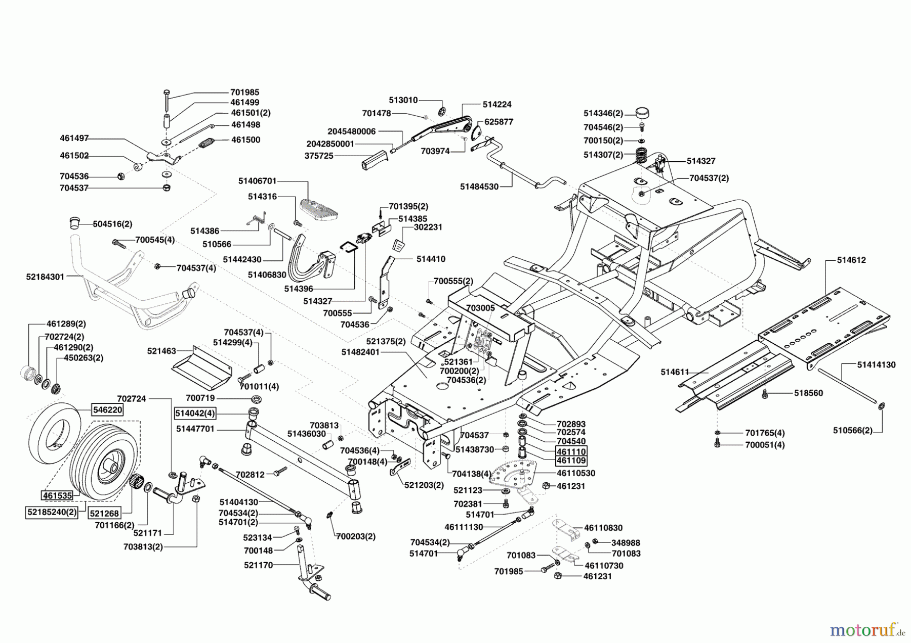 AL-KO Gartentechnik Rasentraktor T 13-102 HVC 07/2007 - 07/2012 Seite 2