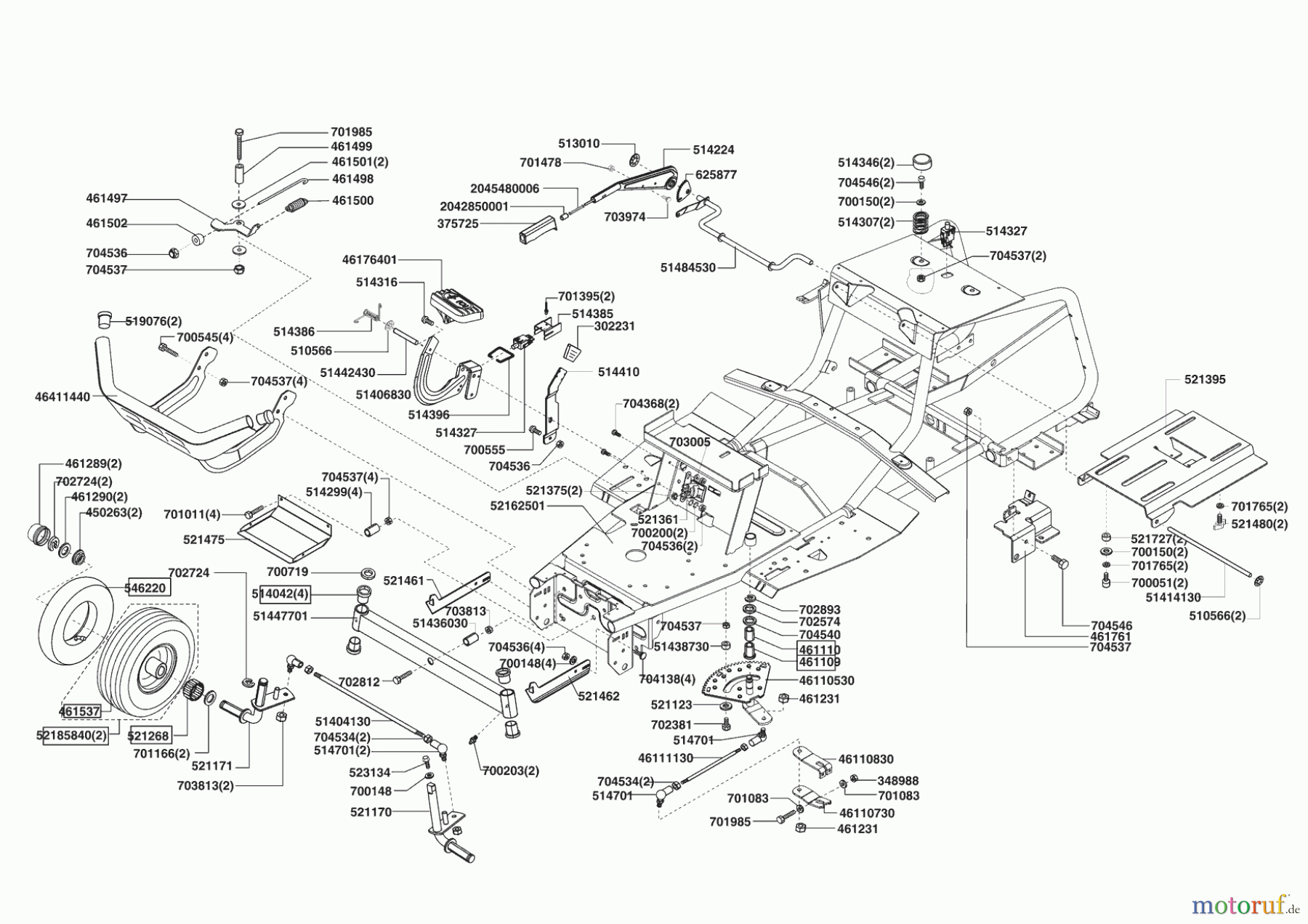Powerline Gartentechnik Rasentraktor T 15-92 HDE 08/2007 - 11/2007 Seite 2