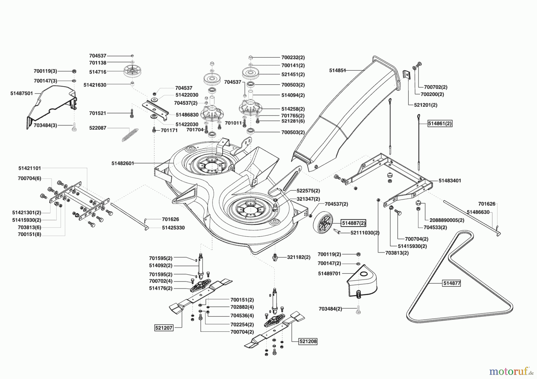 Grüne Welle Gartentechnik Rasentraktor RT 18-102 HE ab 09/2007 Seite 5