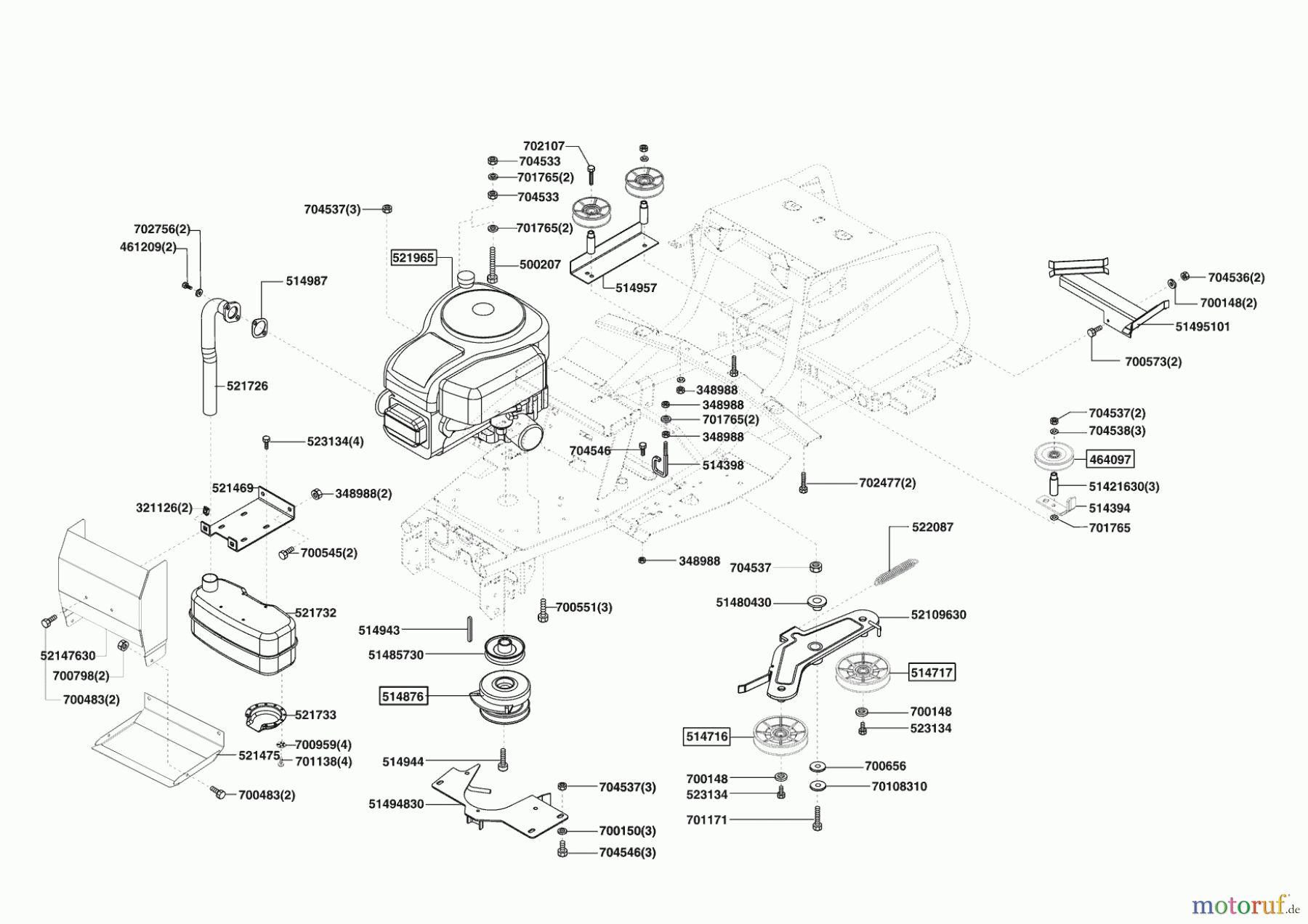  Powerline Gartentechnik Rasentraktor T15-102 S BIO-COMBI 09/2007 - 11/2008 Seite 4