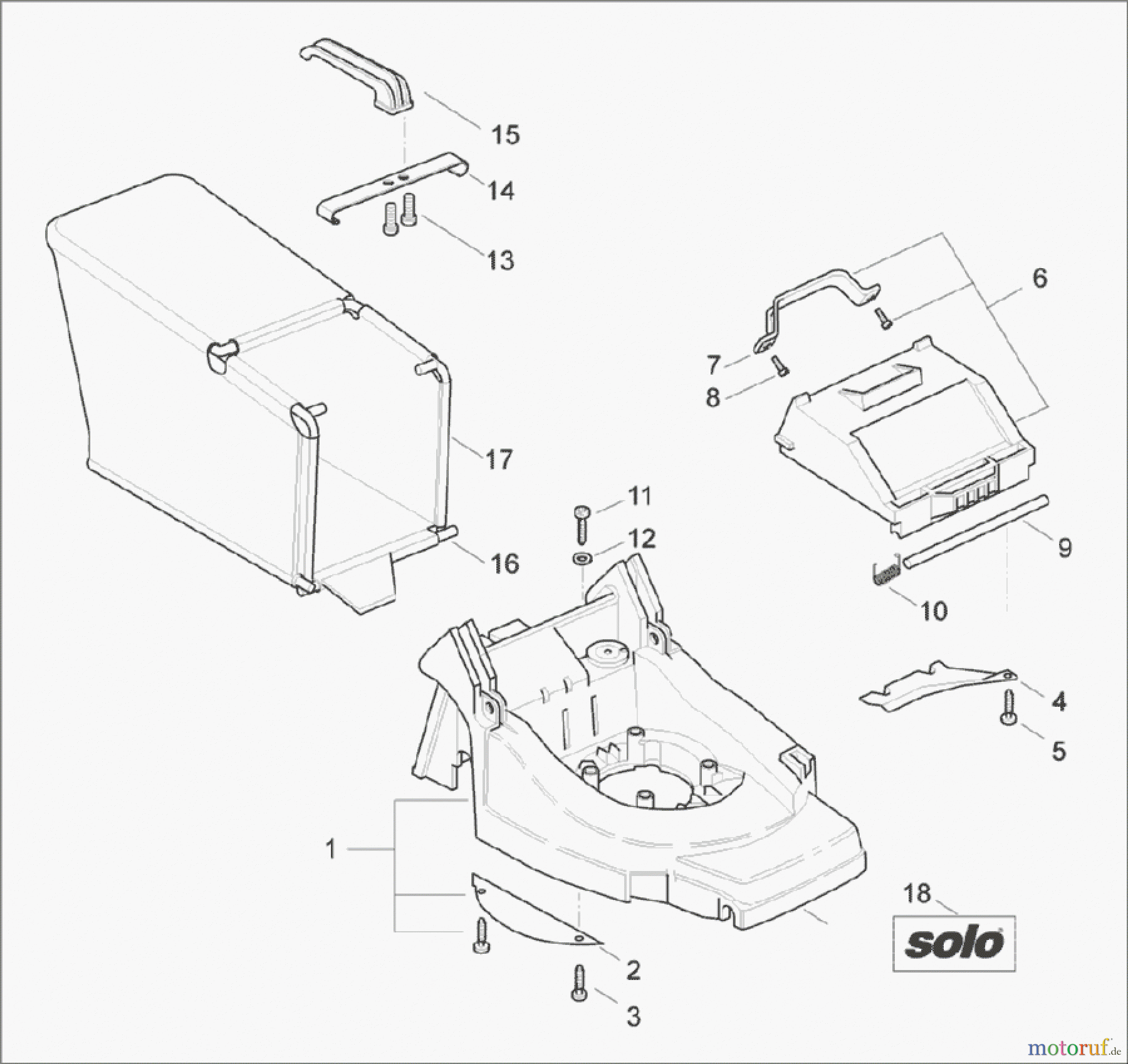  Solo by AL-KO Gartentechnik Benzinrasenmäher Primo 582 ET 102007 Druck 9 582 710 00/2007 [SN: ET 102007 Druck 9 582 710] - 03/2013 [SN: ET 032013  Modell 2013 Druck 9 5182 711] Seite 1