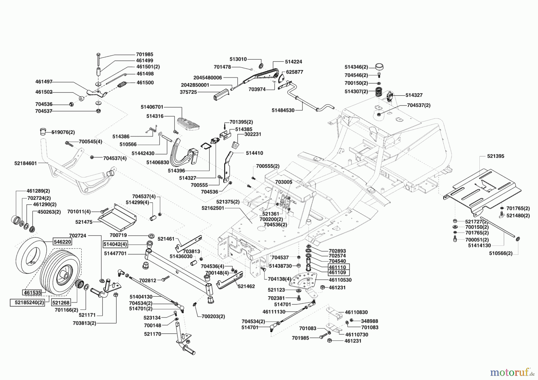 Concord Gartentechnik Rasentraktor T20-102 HDE ab 10/2007 Seite 2