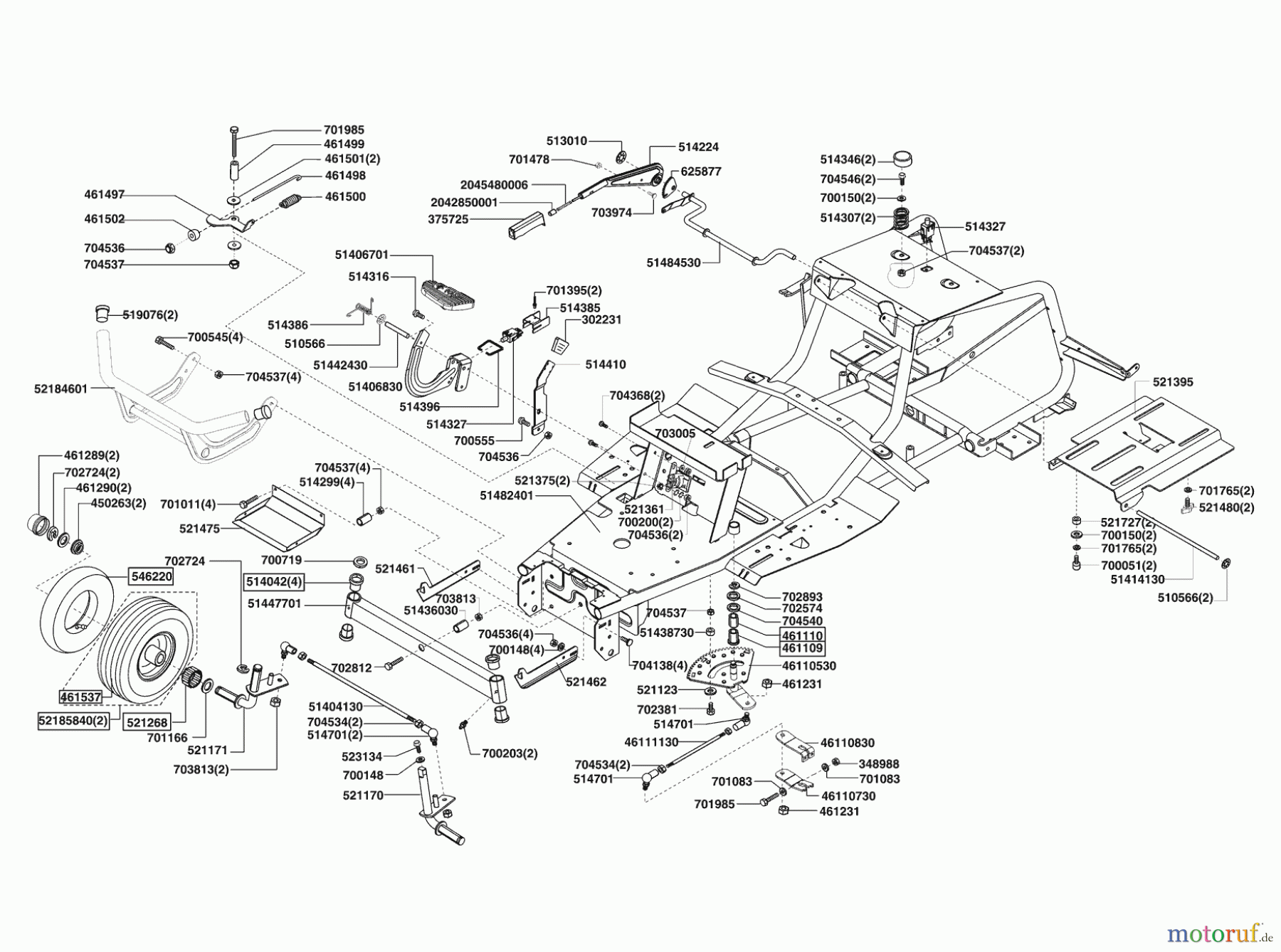 Concord Gartentechnik Rasentraktor T 18-102 HD Masport ab 10/2007 Seite 2